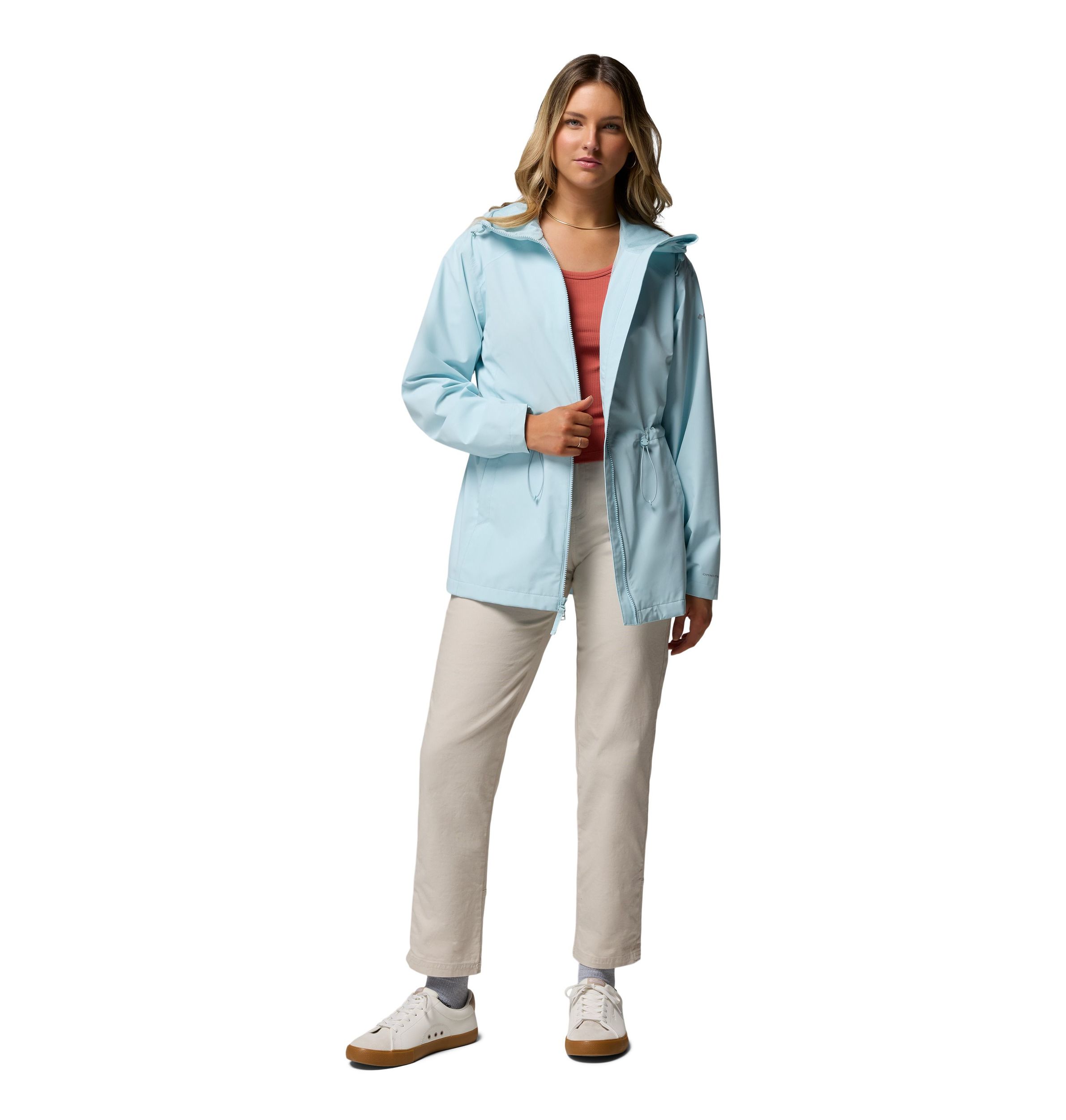 Manteau de pluie à capuchon imper-respirant avec Omni-TECH™, Blossom Park II, Columbia pour femmes
