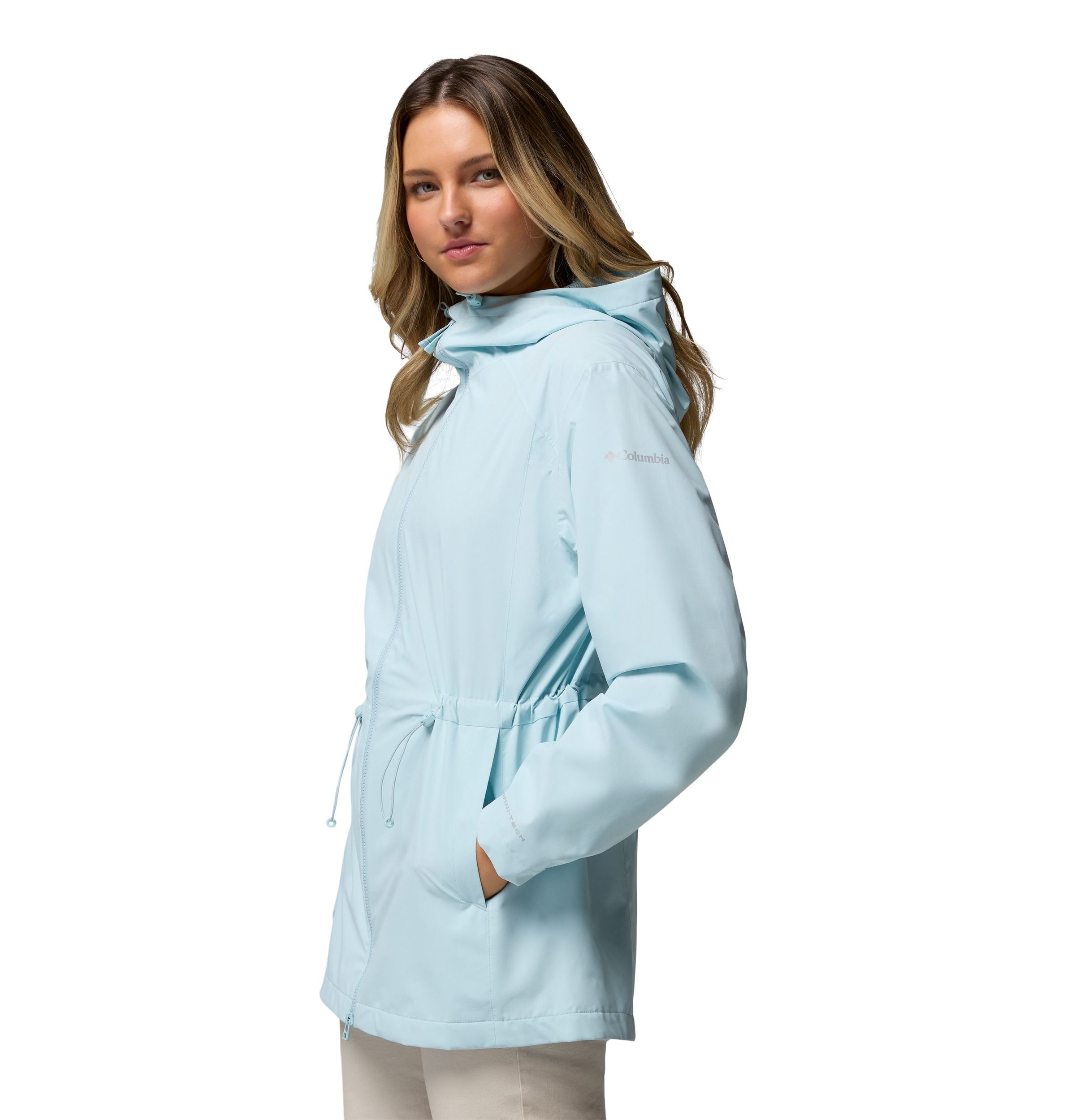 Manteau de pluie à capuchon imper-respirant avec Omni-TECH™, Blossom Park II, Columbia pour femmes