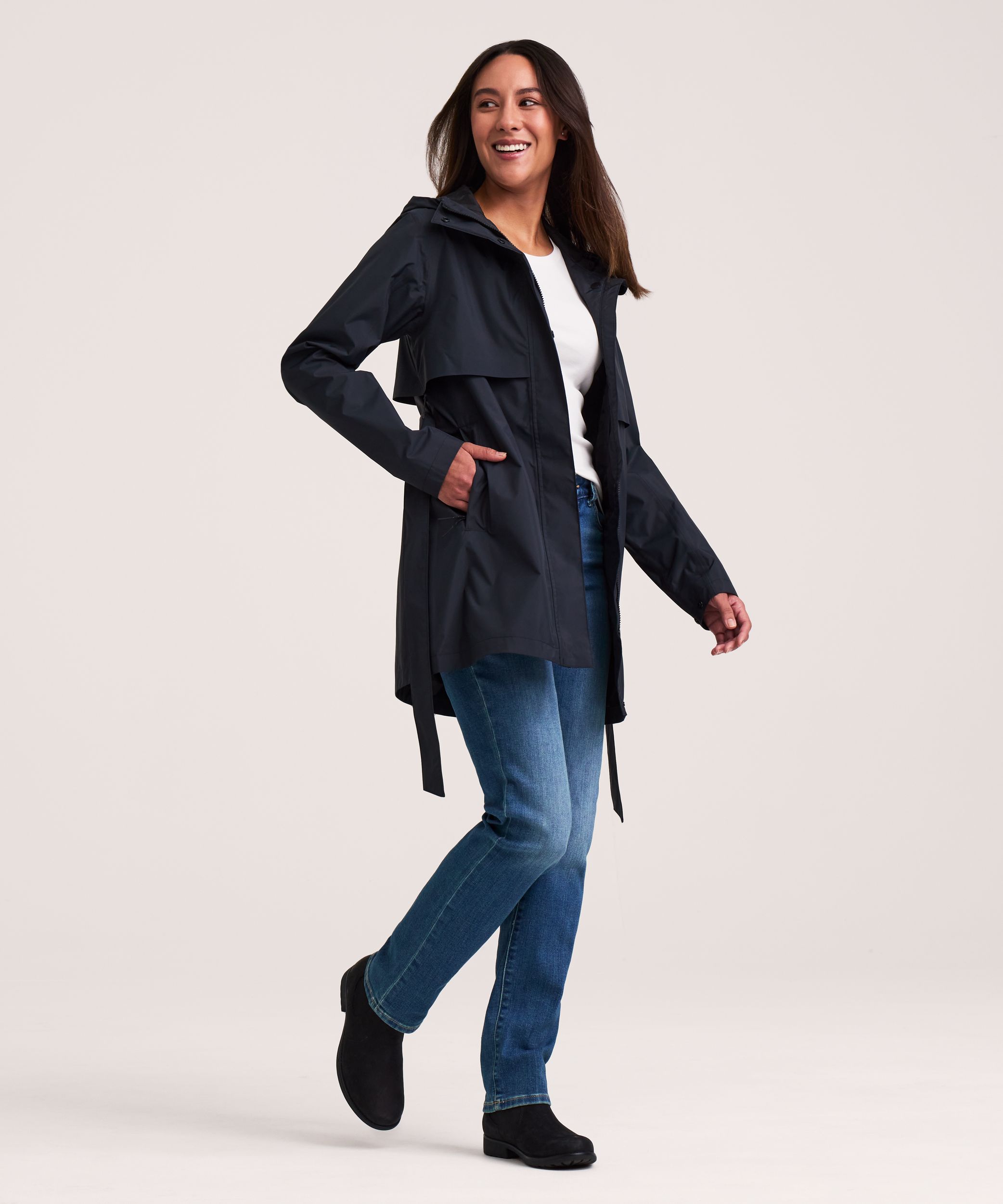 Veste imperméable HD3 à ceinture pour femmes, Downpour II 2L, WindRiver