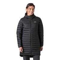 Helly Hansen Women's Sirdal Long Hooded Insulator Puffer Jacket Front_Flat