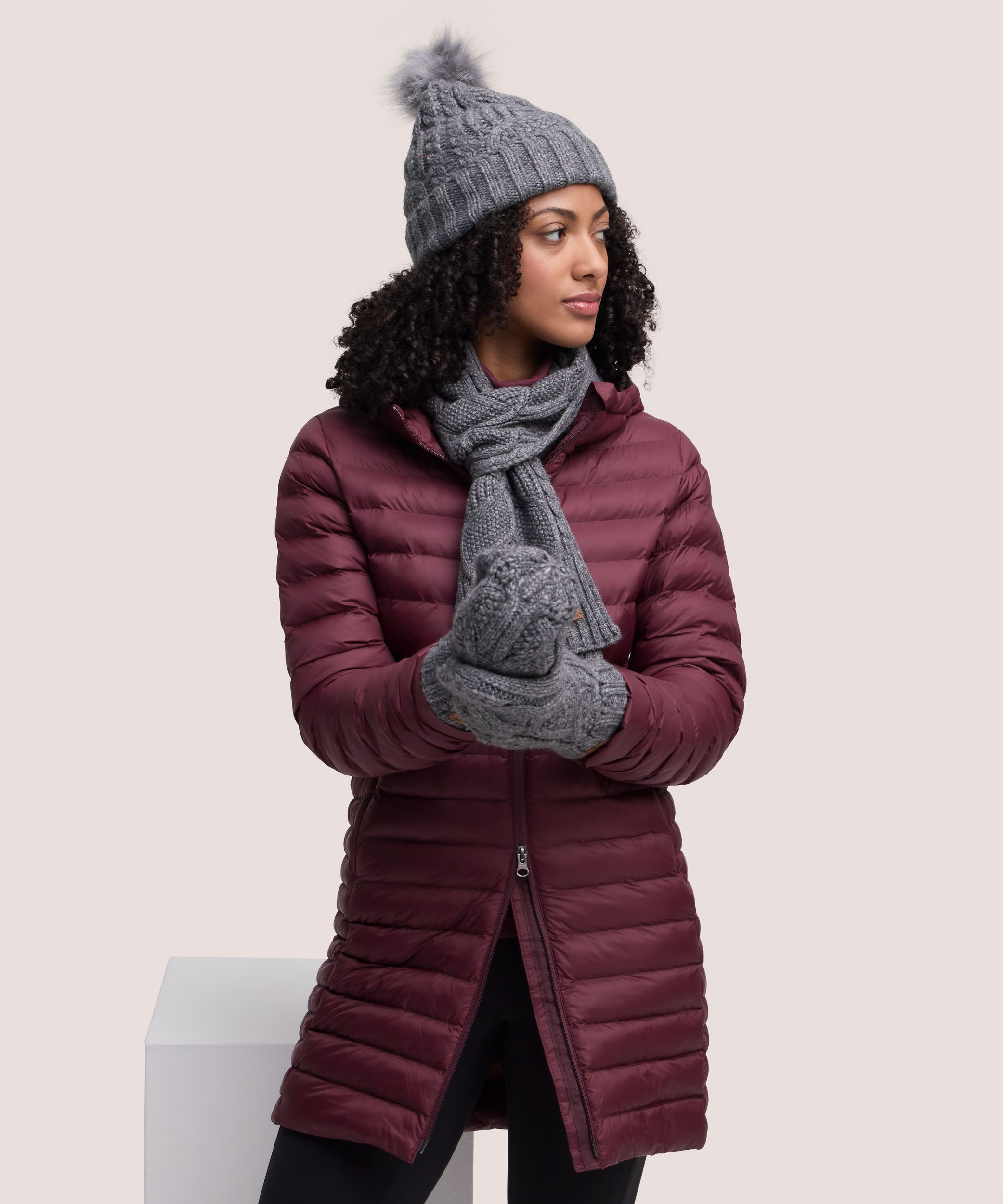 Veste bouffante longue avec HD1 et T-MAX Charge pour femmes, WindRiver