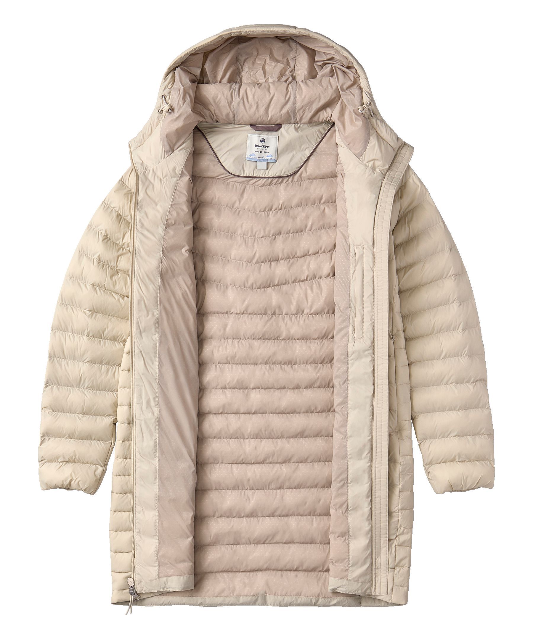 Veste bouffante longue avec HD1 et T-MAX Charge pour femmes, WindRiver