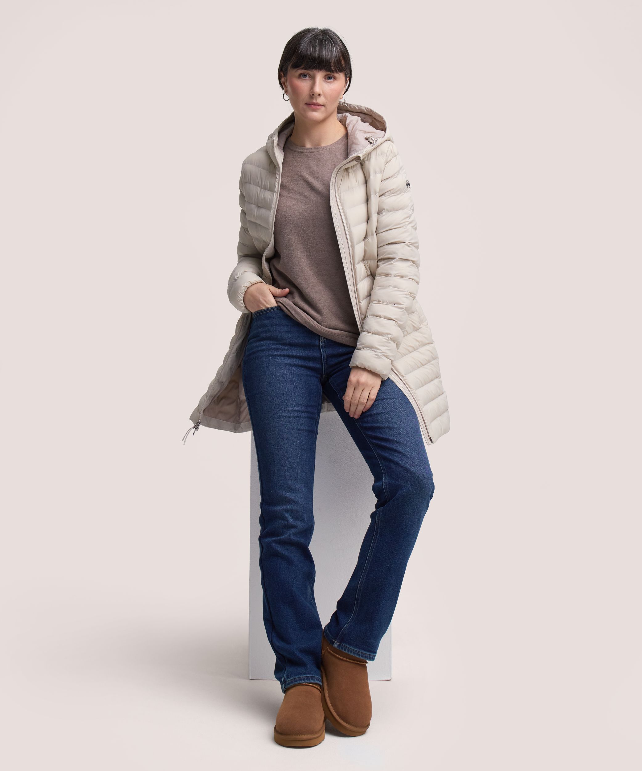 Veste bouffante longue avec HD1 et T-MAX Charge pour femmes, WindRiver