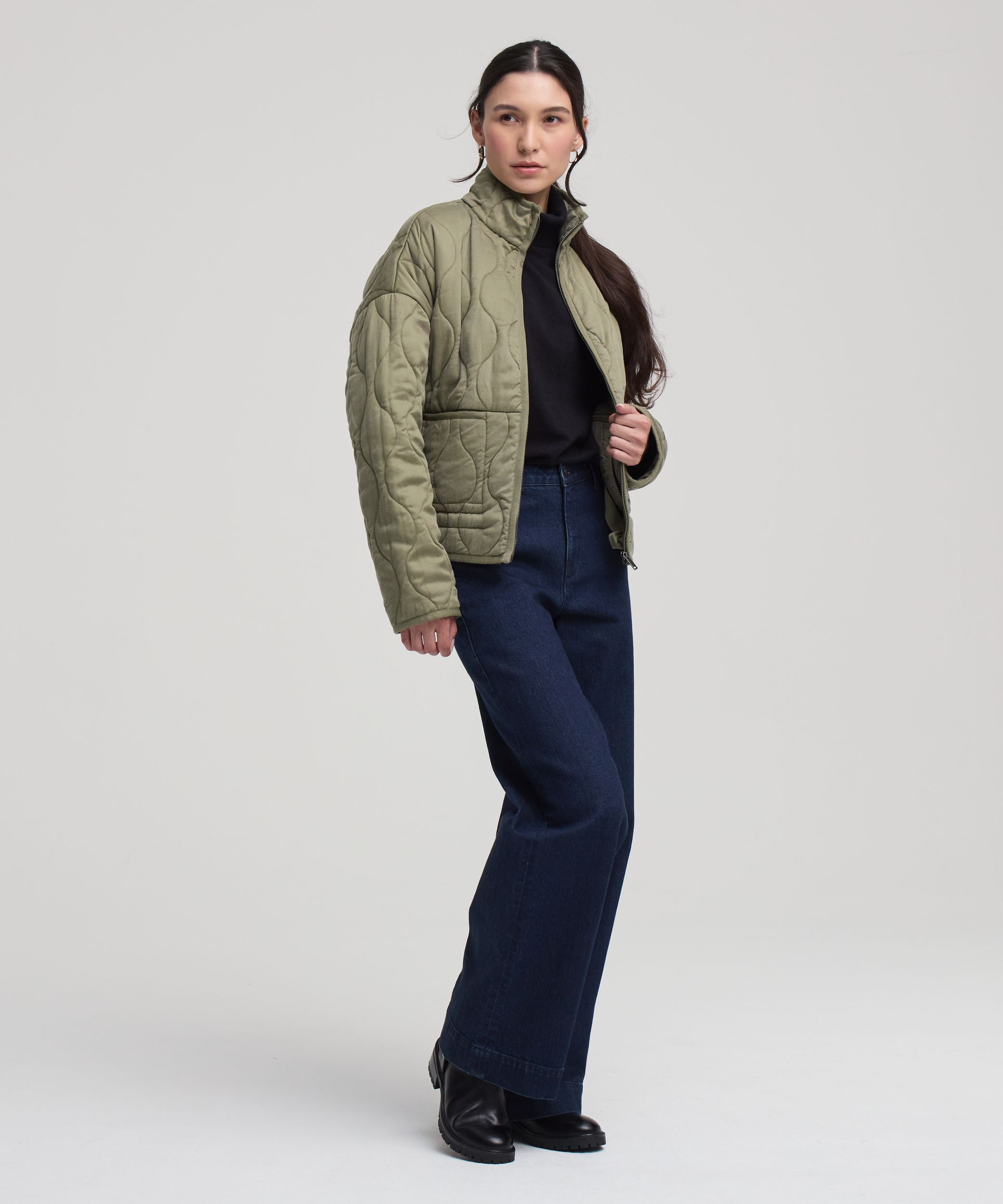 Denver Hayes Women's Casual Quilted Jacket