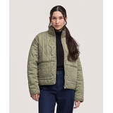 Denver Hayes Women's Casual Quilted Jacket Front_Flat