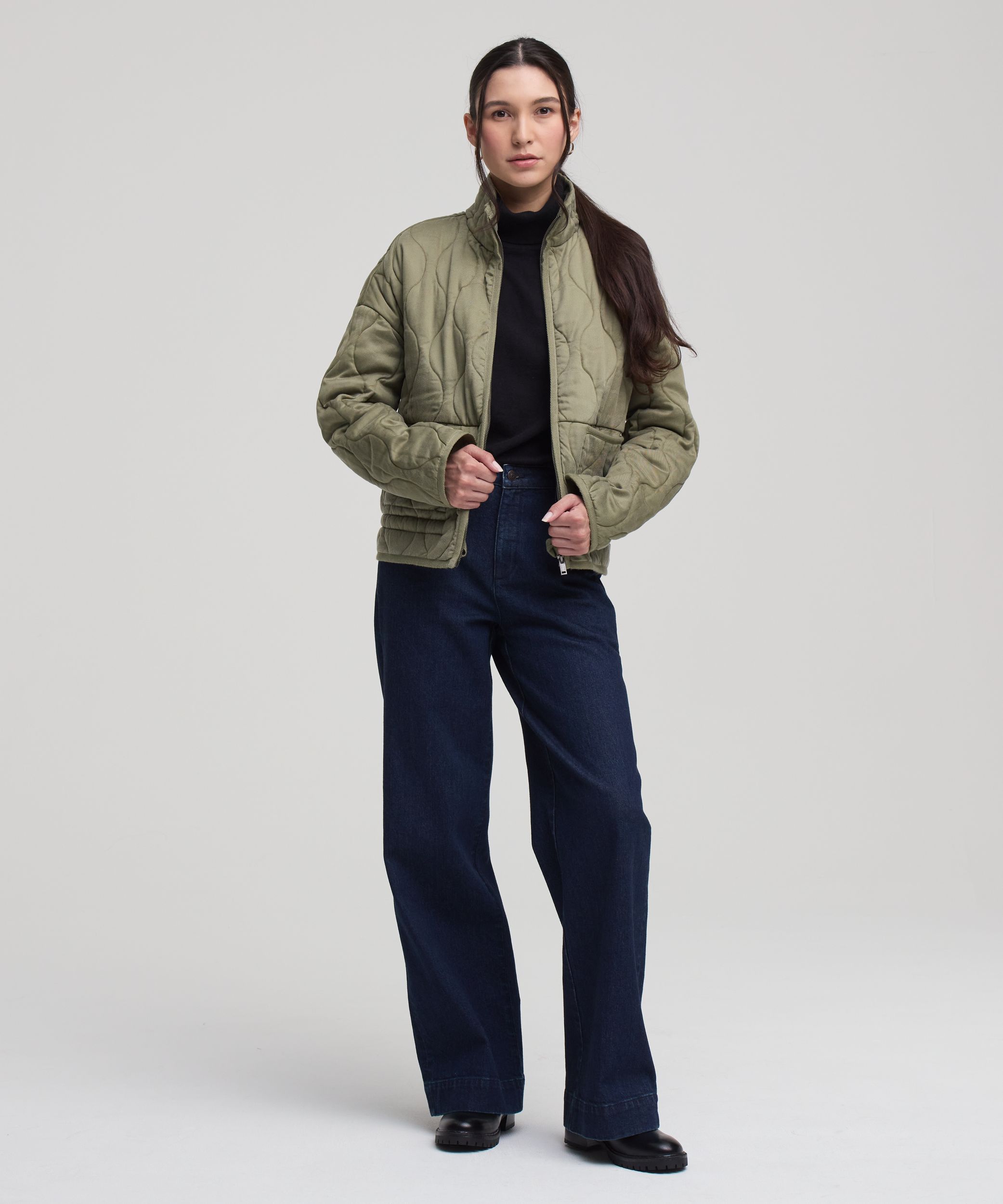 Denver Hayes Women's Casual Quilted Jacket