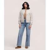 Blouson aviateur en fausse laine pour femmes, Denver Hayes