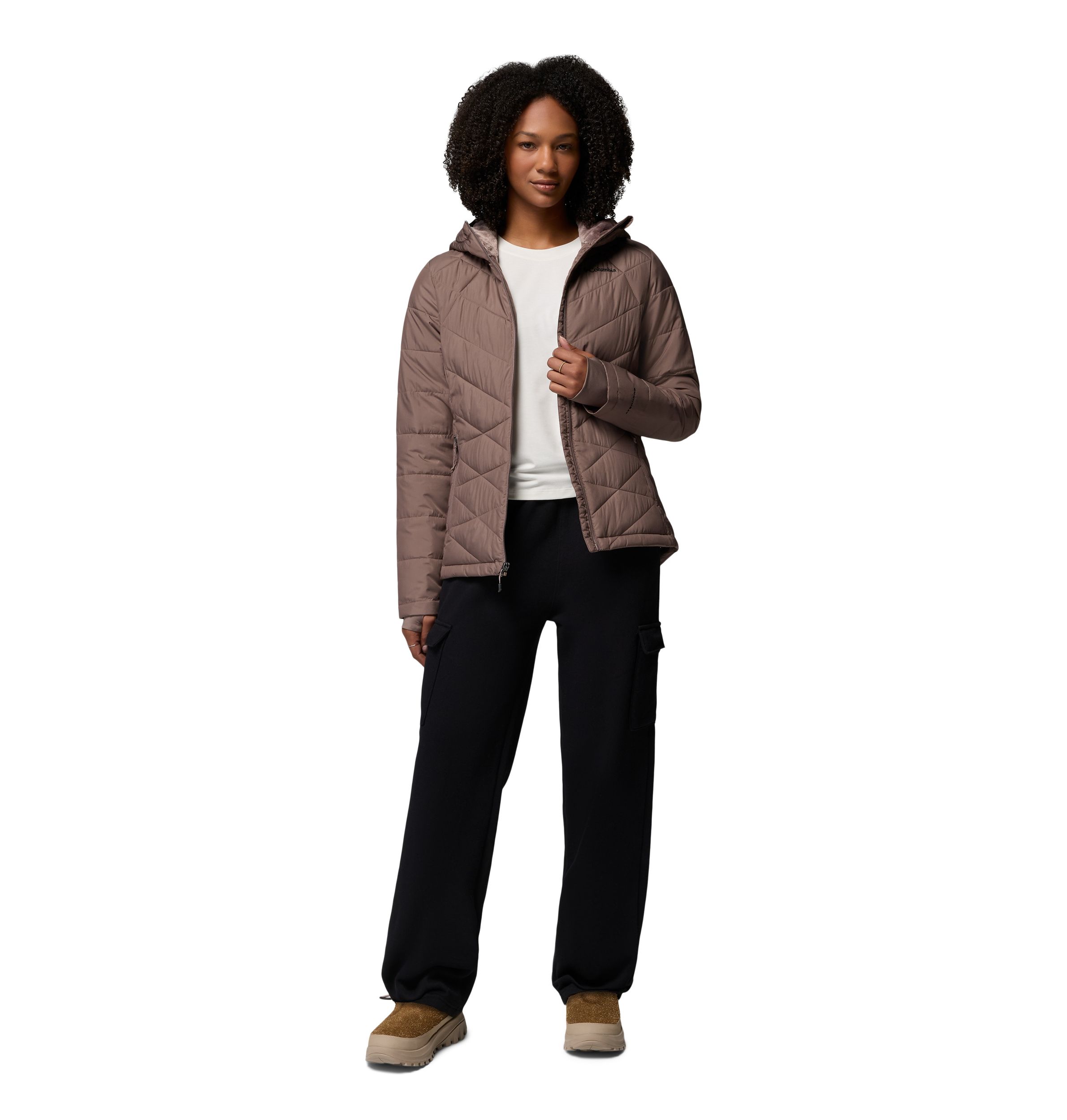 Columbia Women's Heavenly Omni-Heat Reflective Hooded Puffer Jacket