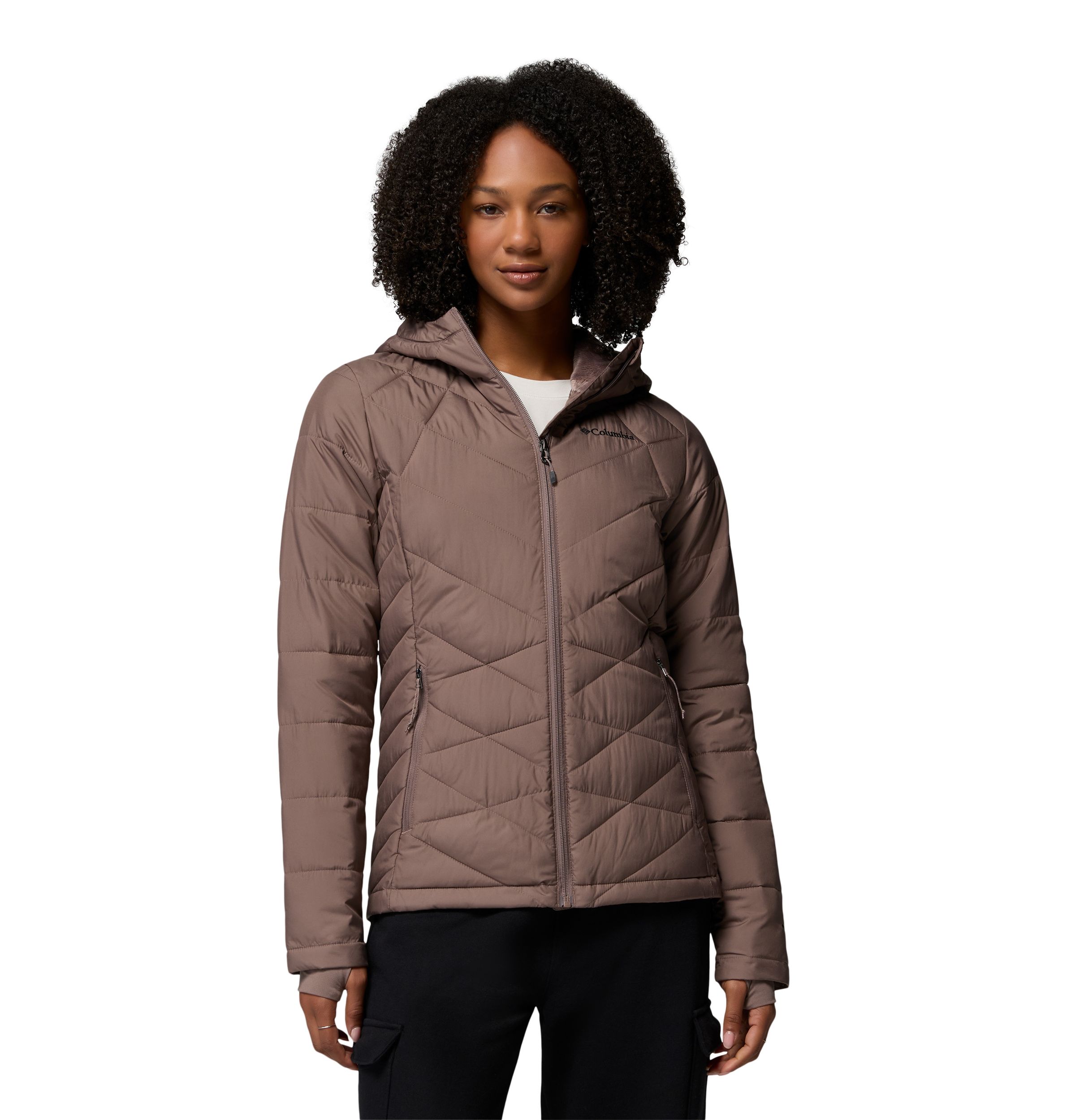 Columbia Women's Heavenly Omni-Heat Reflective Hooded Puffer Jacket