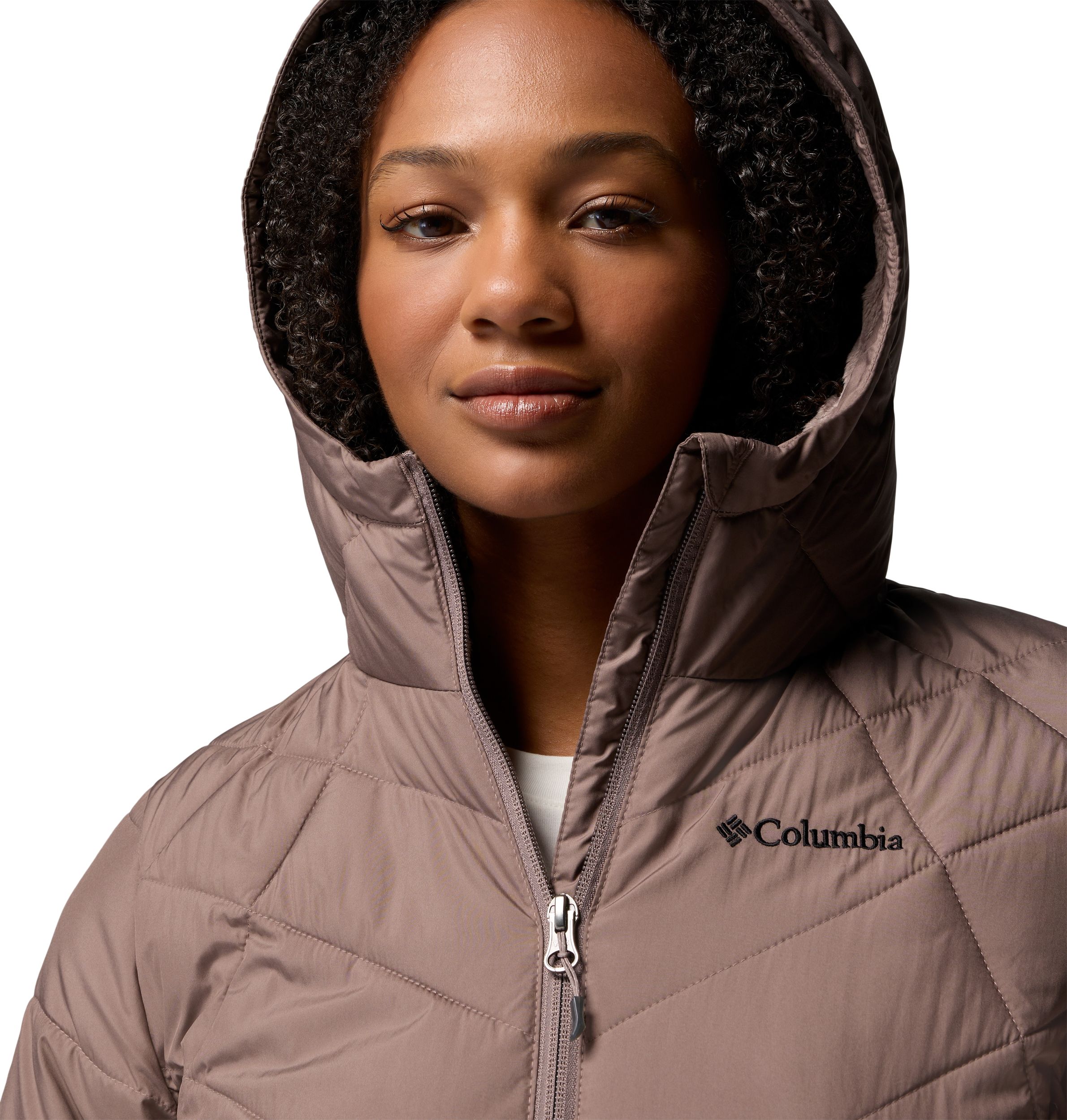 Columbia Women's Heavenly Omni-Heat Reflective Hooded Puffer Jacket