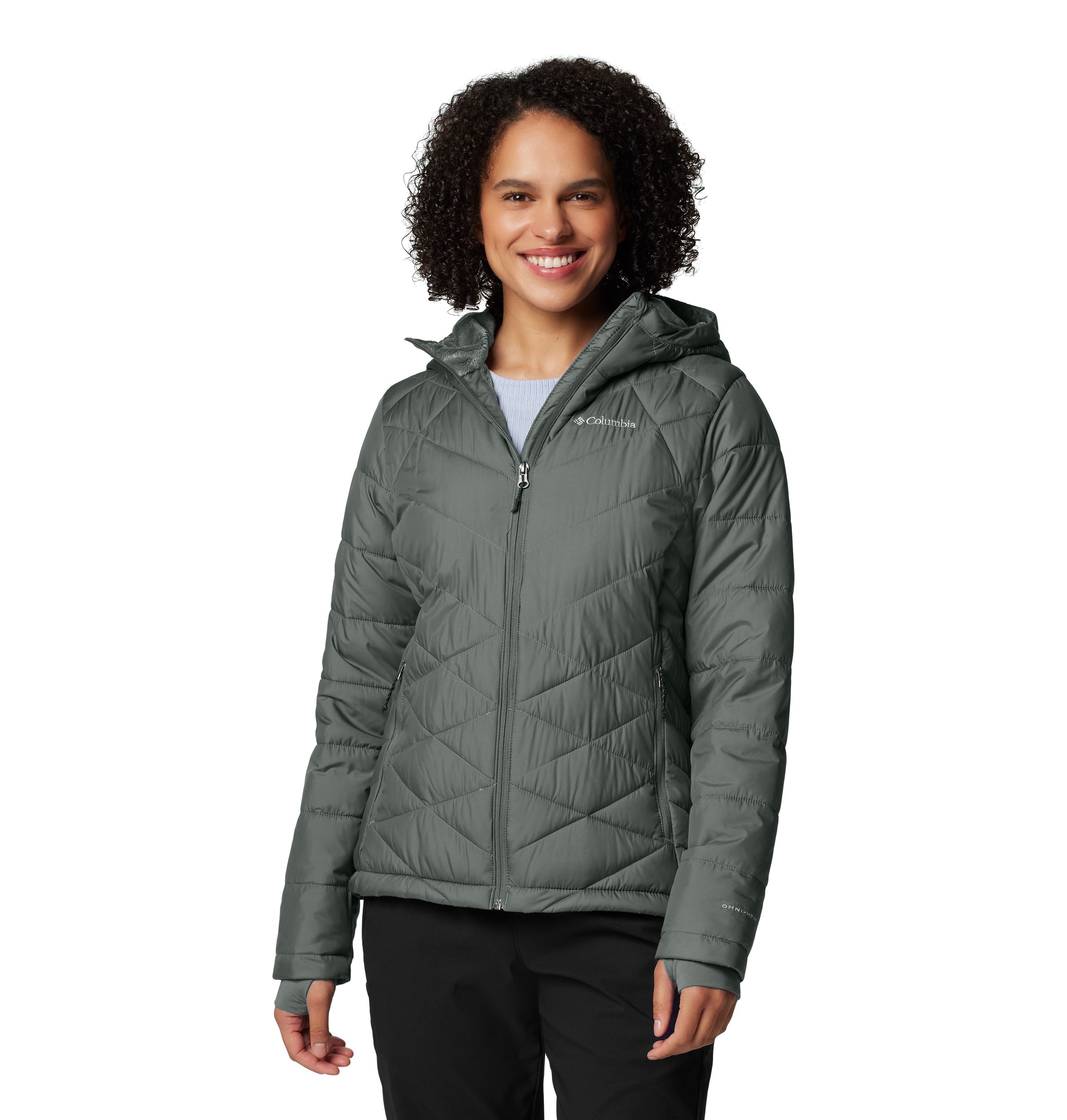 Columbia Women's Heavenly Omni-Heat Reflective Hooded Puffer Jacket