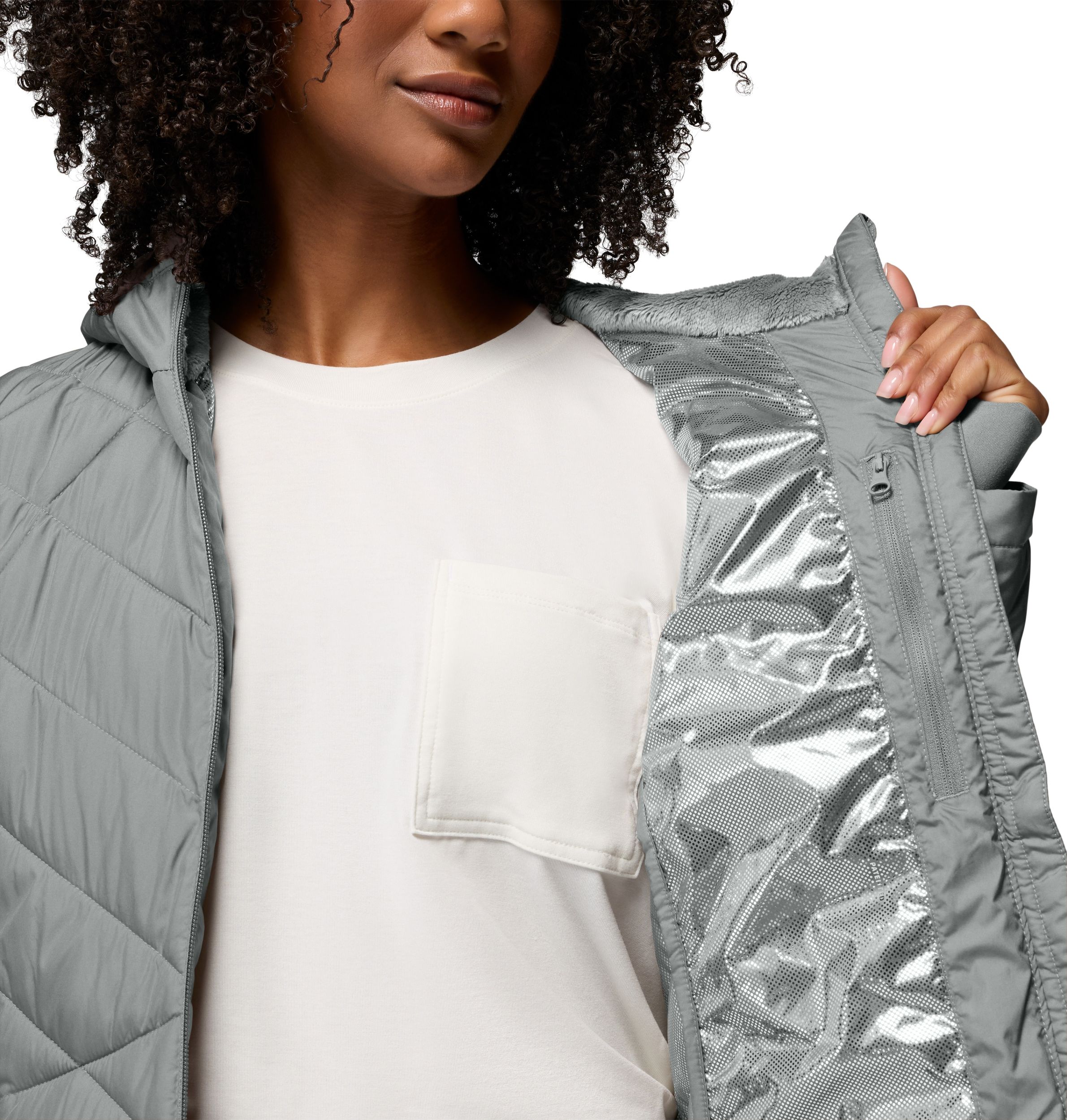 Veste bouffante à capuche Omni-Heat Reflective pour femmes, Heavenly, Columbia