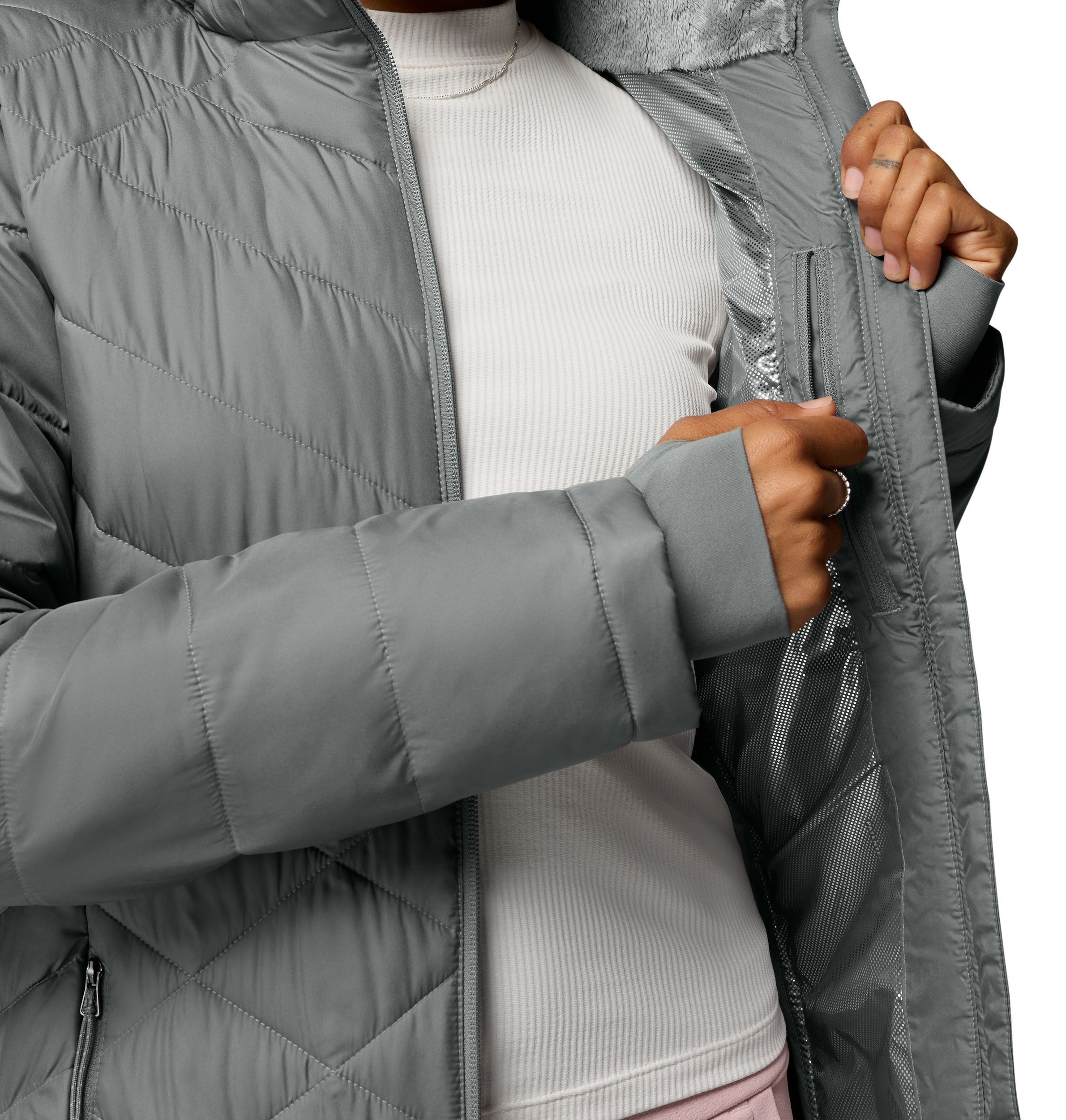 Manteau long à capuche pour femmes, Heavenly, Columbia