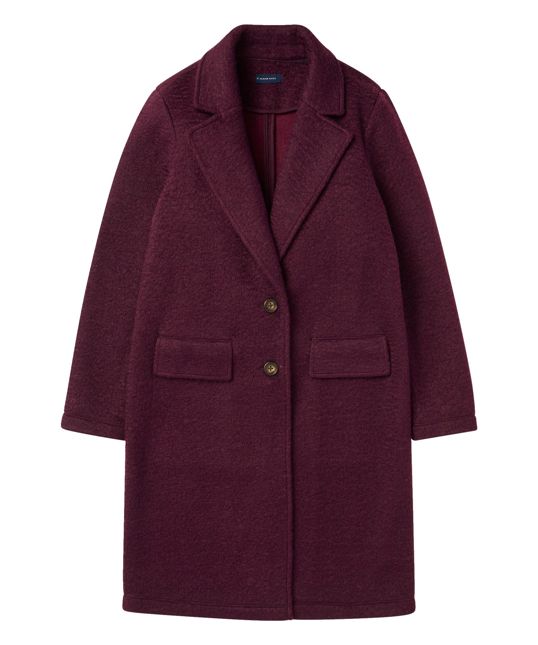 Denver Hayes Women's Button-Up Bouclé Long Jacket