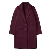 Veste longue boutonnée en bouclé pour femmes, Denver Hayes