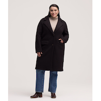 Denver Hayes Women's Button-Up Bouclé Long Jacket