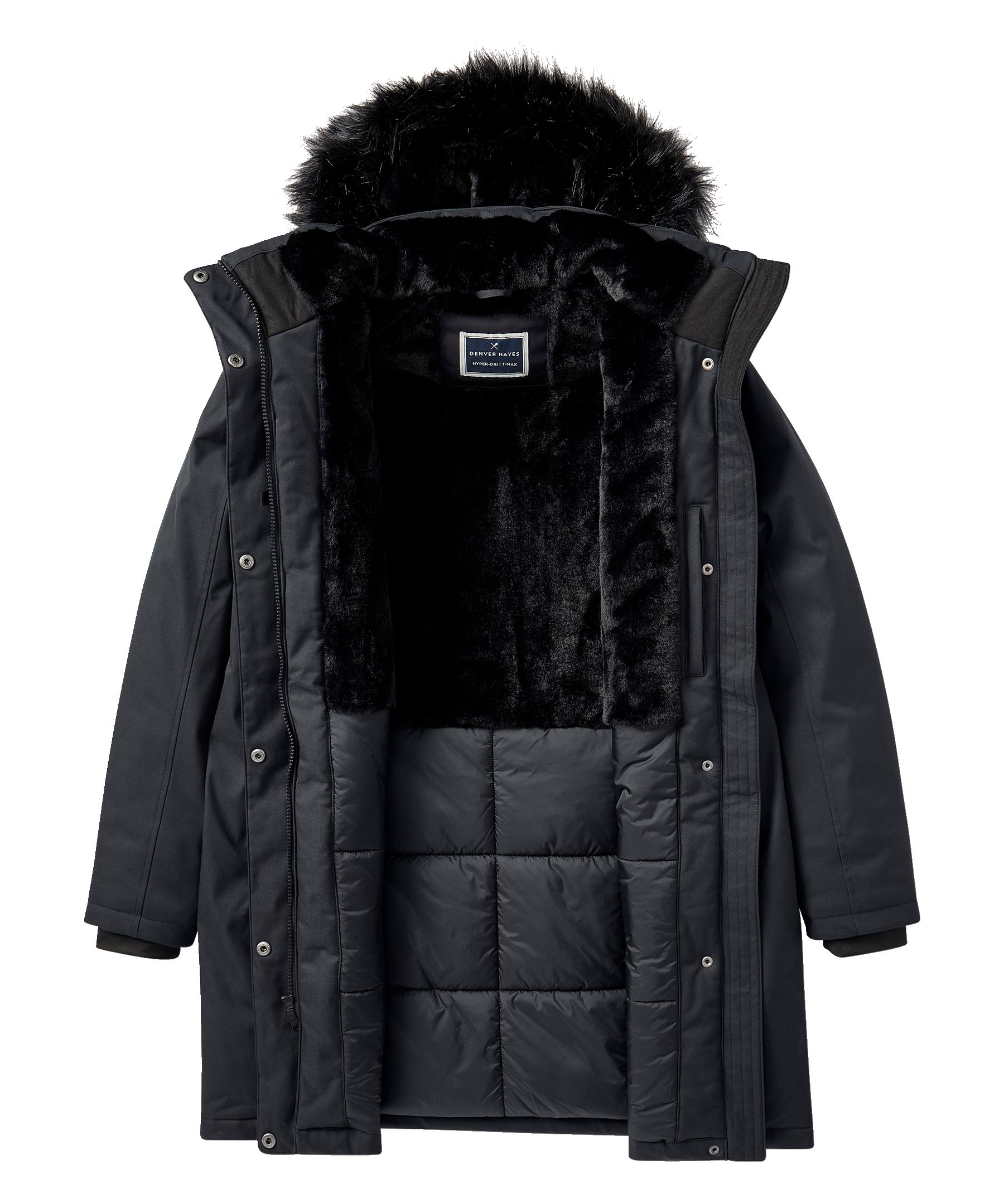 Denver Hayes Women's T-Max® Fur Trim Hooded Lux Parka