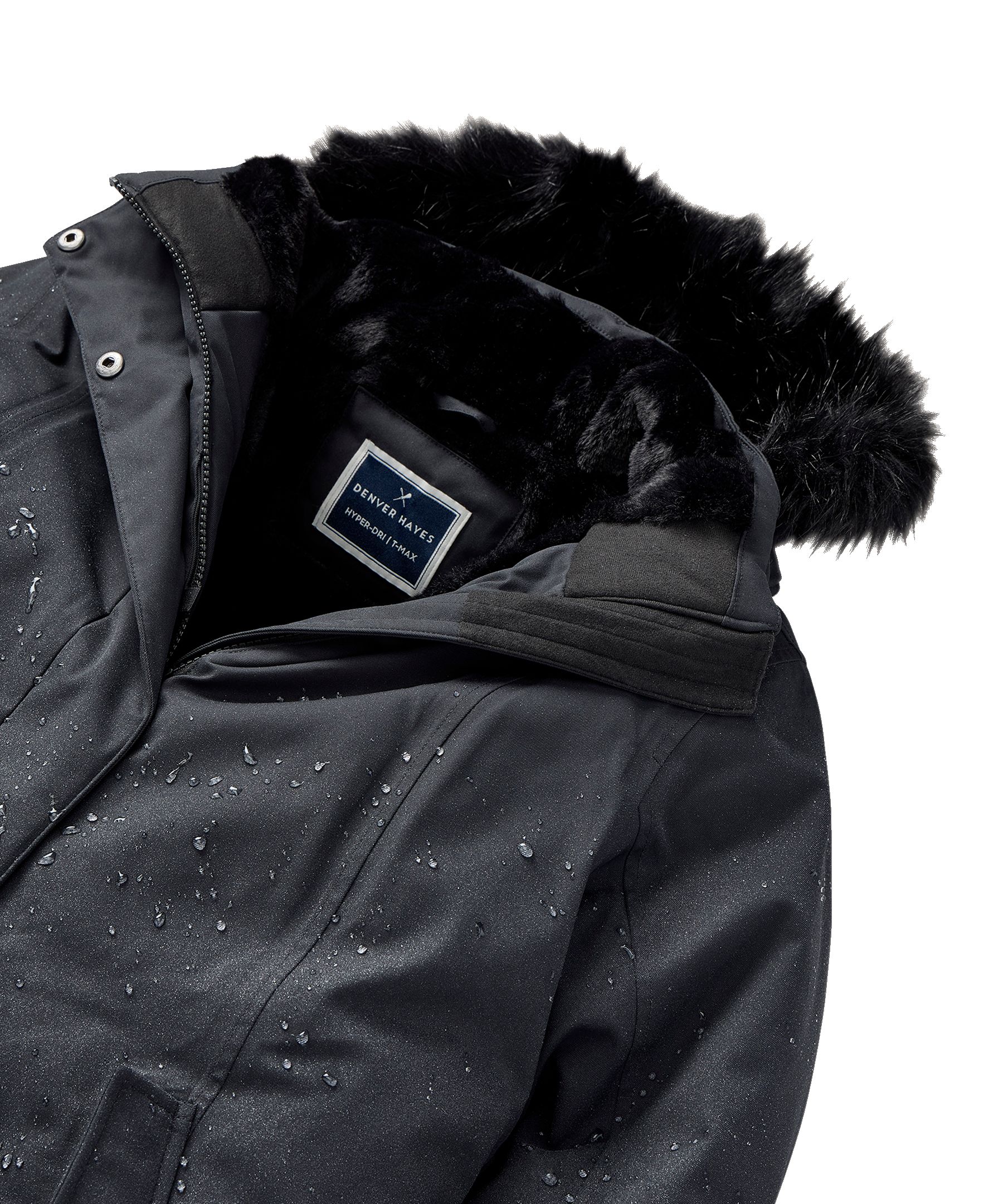 Denver Hayes Women's T-Max® Fur Trim Hooded Lux Parka
