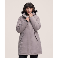 Parka à capuche avec bordure en fourrure T-MAXMD pour femmes, Lux, Denver Hayes