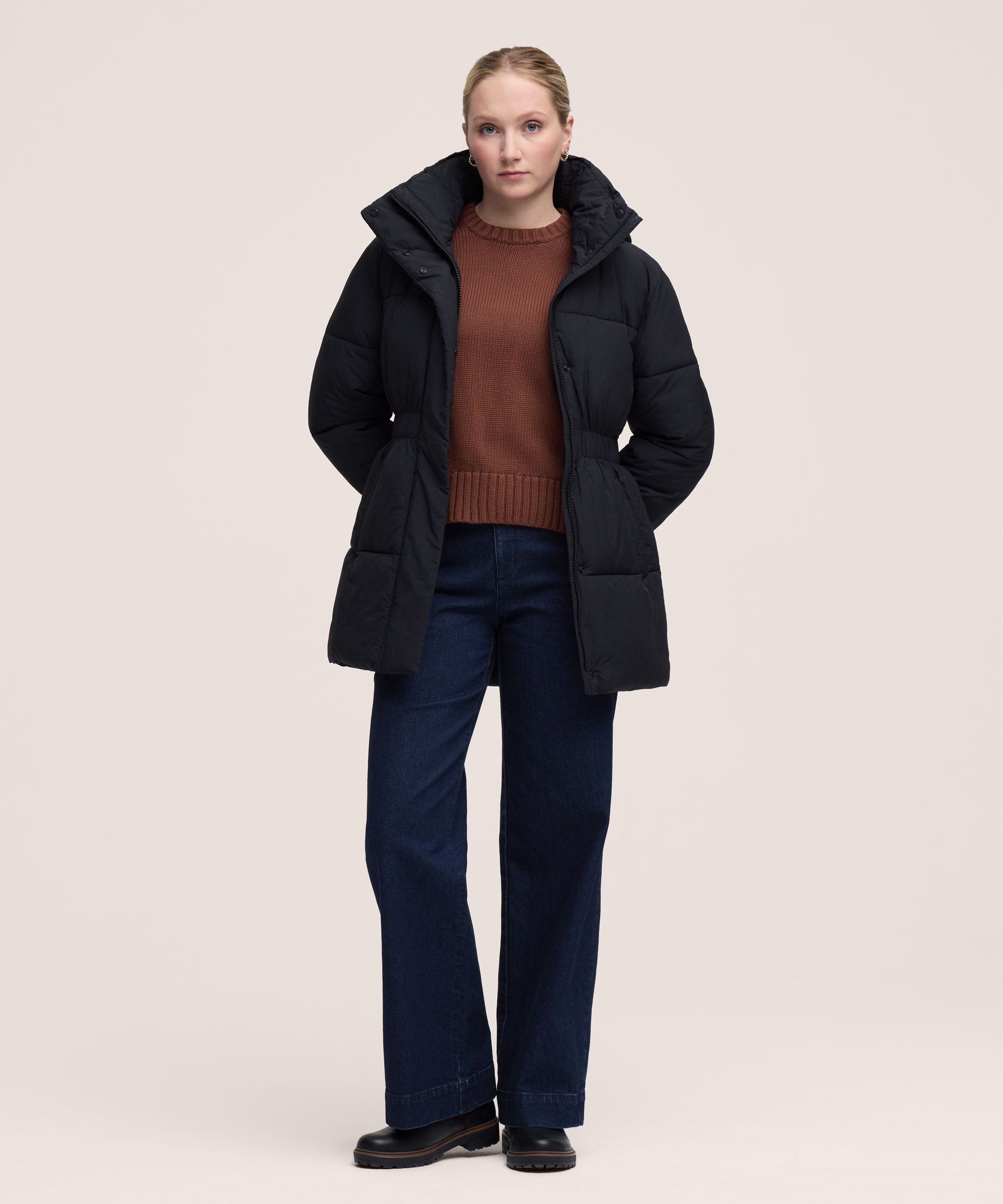 Parka bouffant à ceinture T-MAXMD HYPER-DRIMD HD1 pour femmes, Denver Hayes