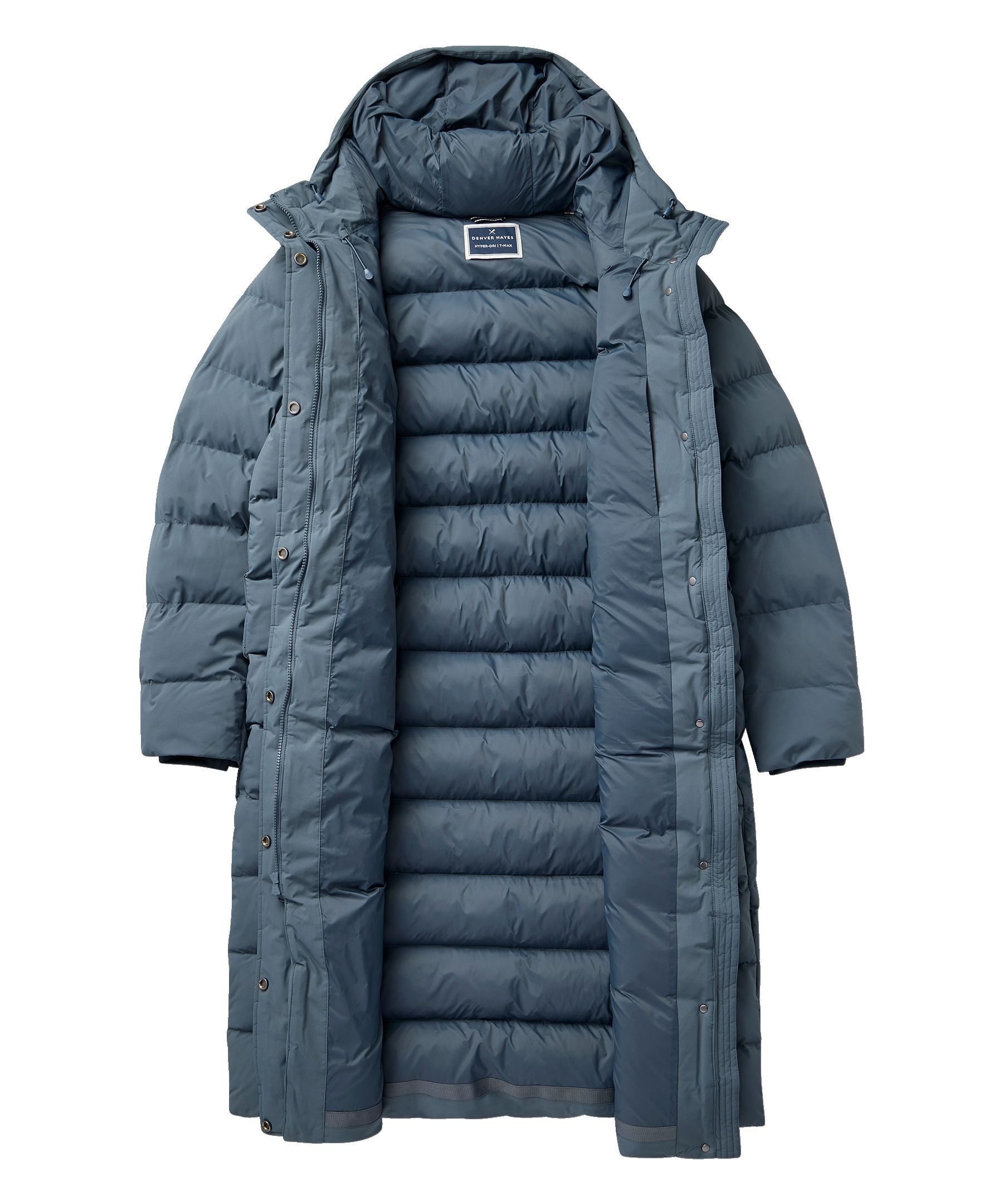 Denver Hayes Women's Hyper-Dri® HD1 Water Repellent Breathable T-Max® Insulated Long Puffer Jacket