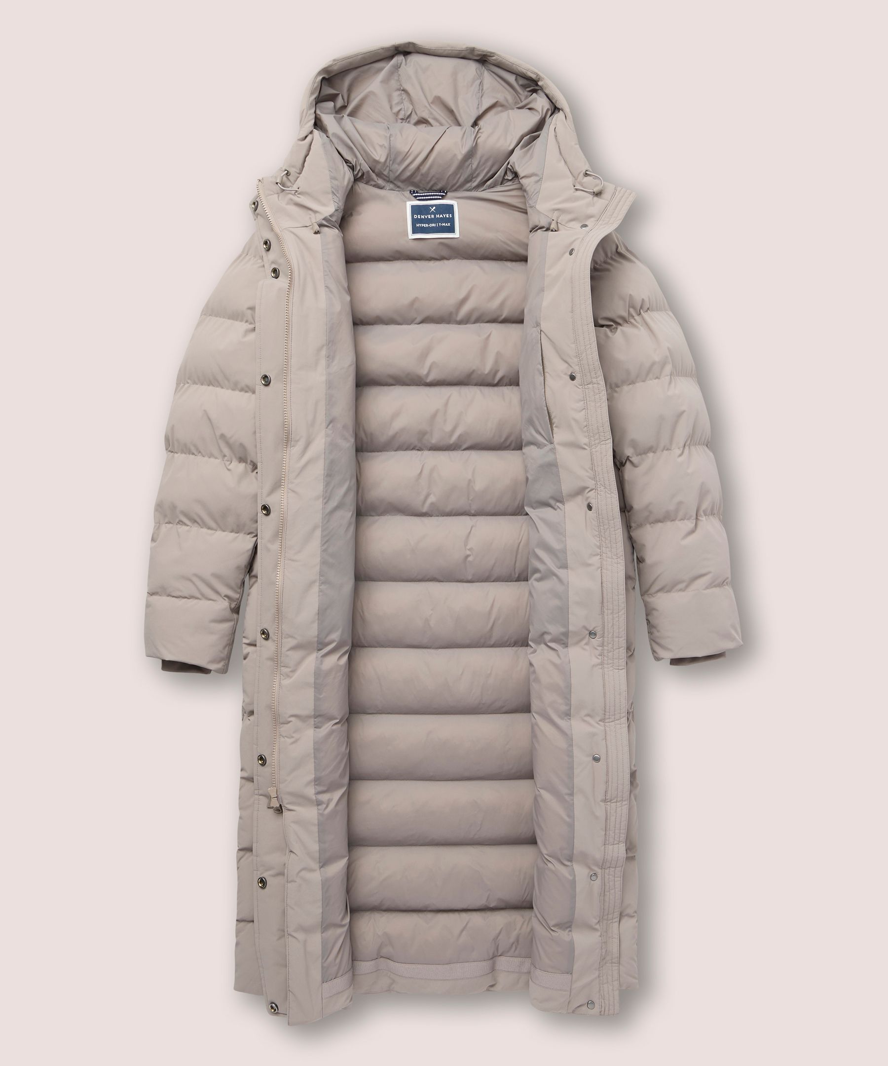 Denver Hayes Women's Hyper-Dri® HD1 Water Repellent Breathable T-Max® Insulated Long Puffy Jacket