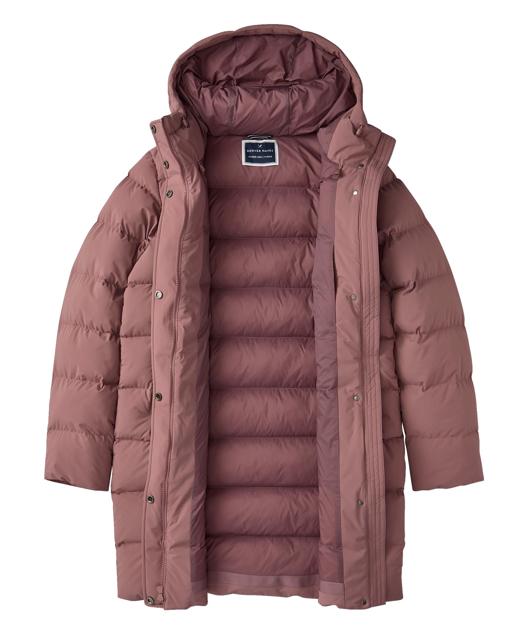 Denver Hayes Women's Hyper-Dri® HD1 Water Repellent Breathable T-Max® Insulated Mid Length Puffer Jacket