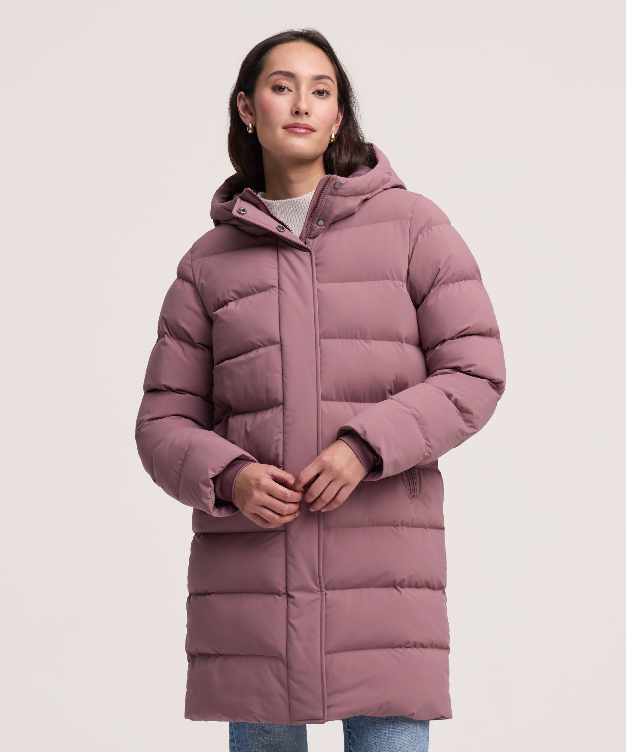 Denver Hayes Women's Hyper-Dri® HD1 Water Repellent Breathable T-Max® Insulated Mid Length Puffy Jacket