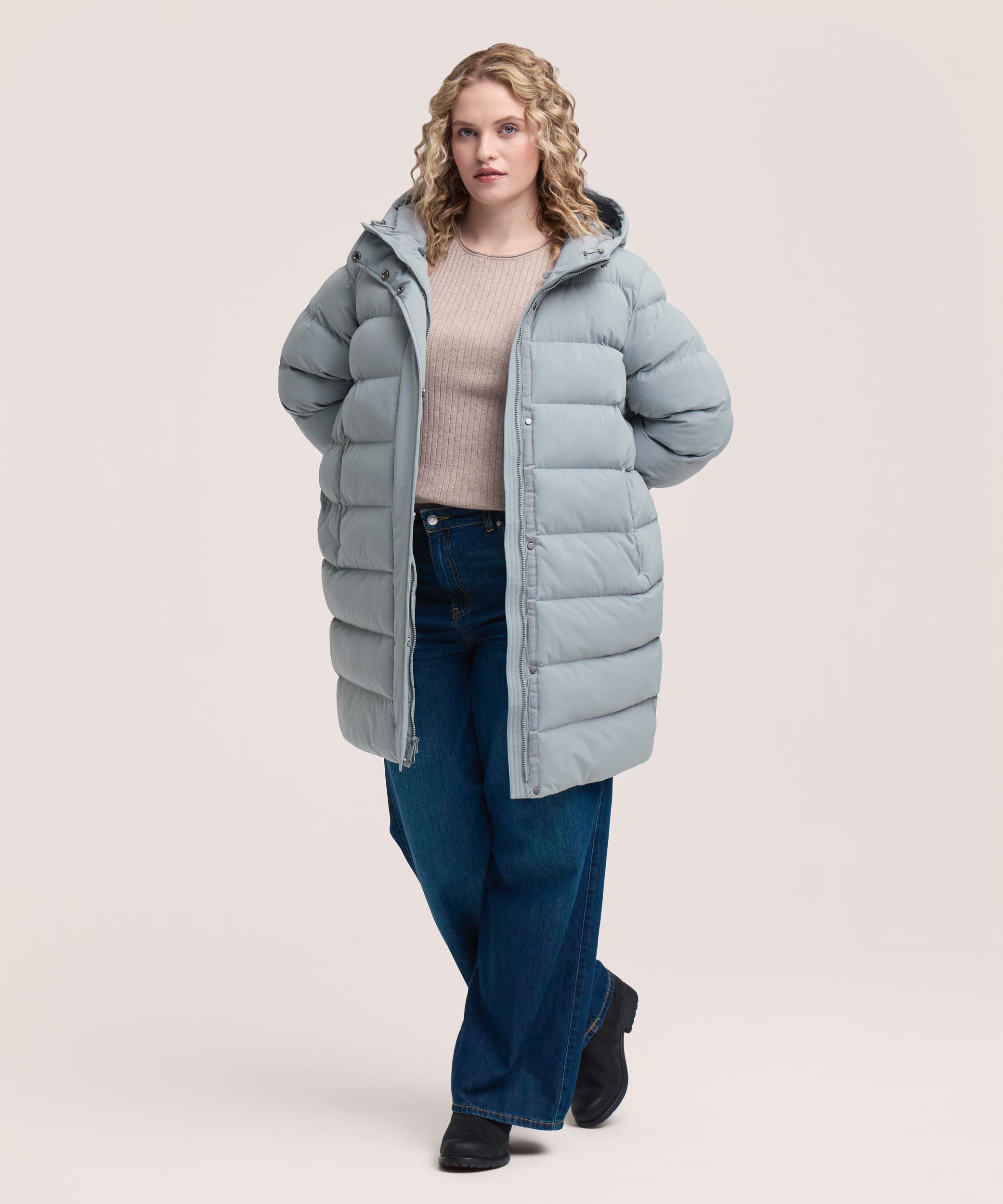 Denver Hayes Women's Hyper-Dri® HD1 Water Repellent Breathable T-Max® Insulated Mid Length Puffy Jacket