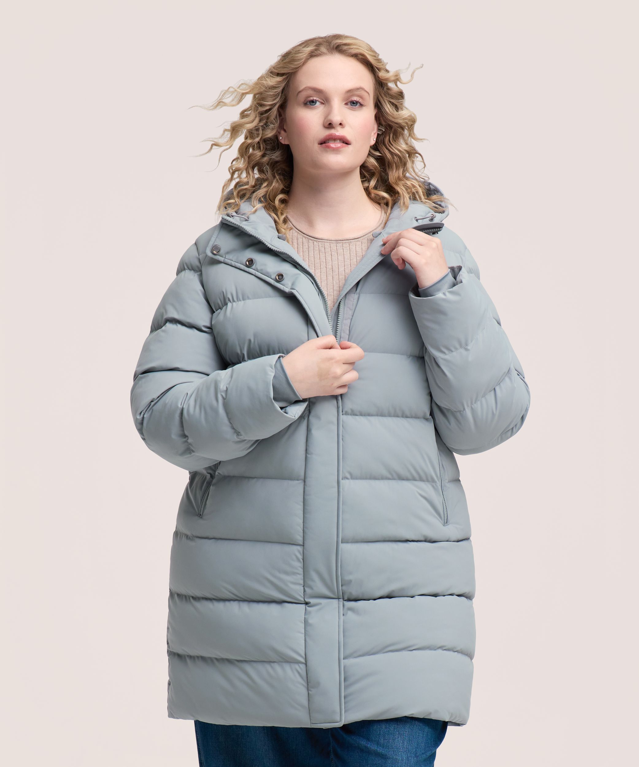 Denver Hayes Women's Hyper-Dri® HD1 Water Repellent Breathable T-Max® Insulated Mid Length Puffy Jacket