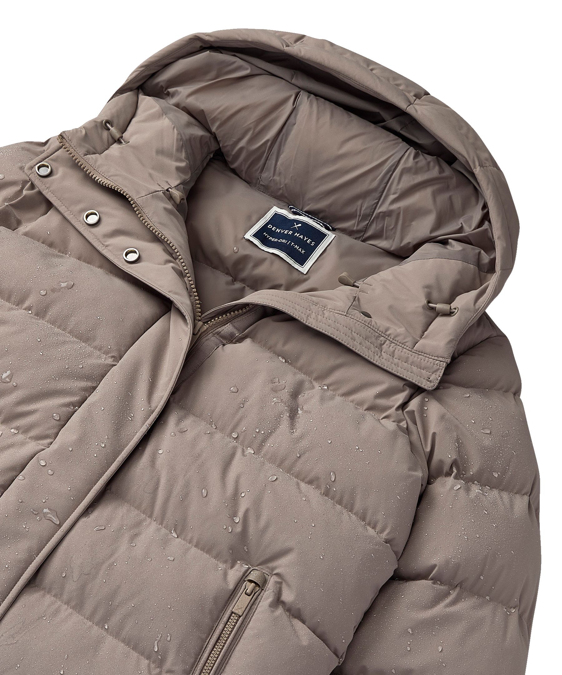 Denver Hayes Women's Hyper-Dri® HD1 Water Repellent Breathable T-Max® Insulated Mid Length Puffy Jacket