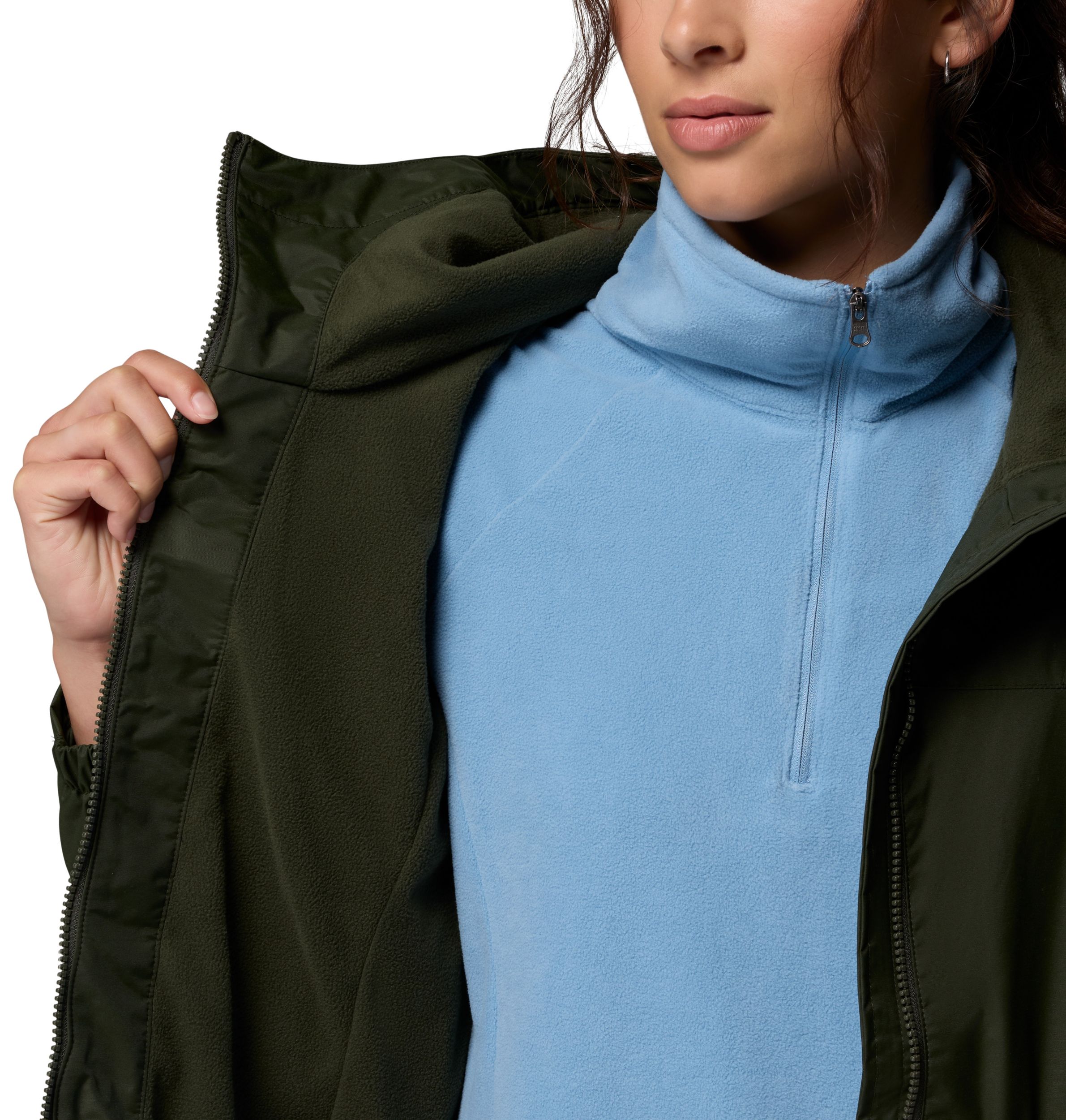 Columbia Women's Sweet Creek II Fleece Lined Omni-Tech Lined Rain Jacket