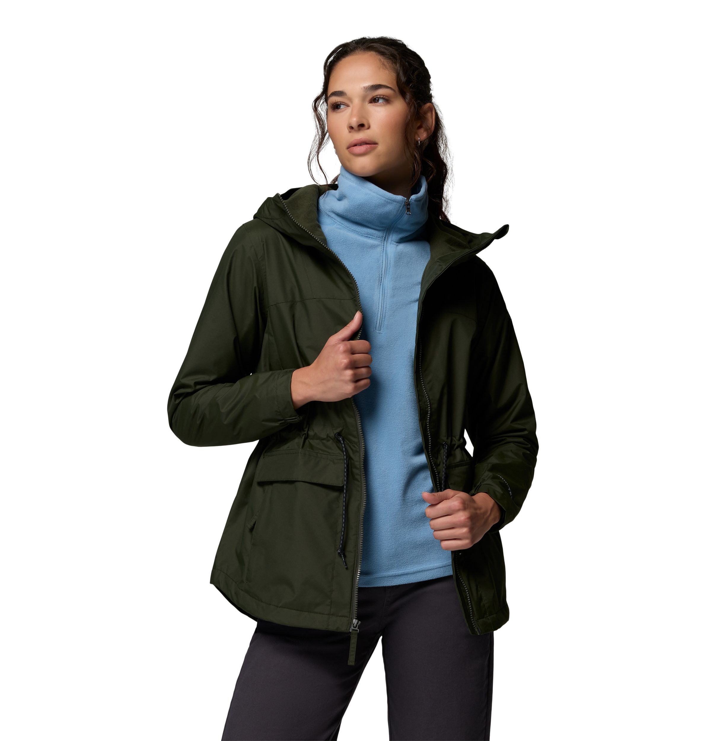 Columbia Women's Sweet Creek II Fleece Lined Omni-Tech Lined Rain Jacket