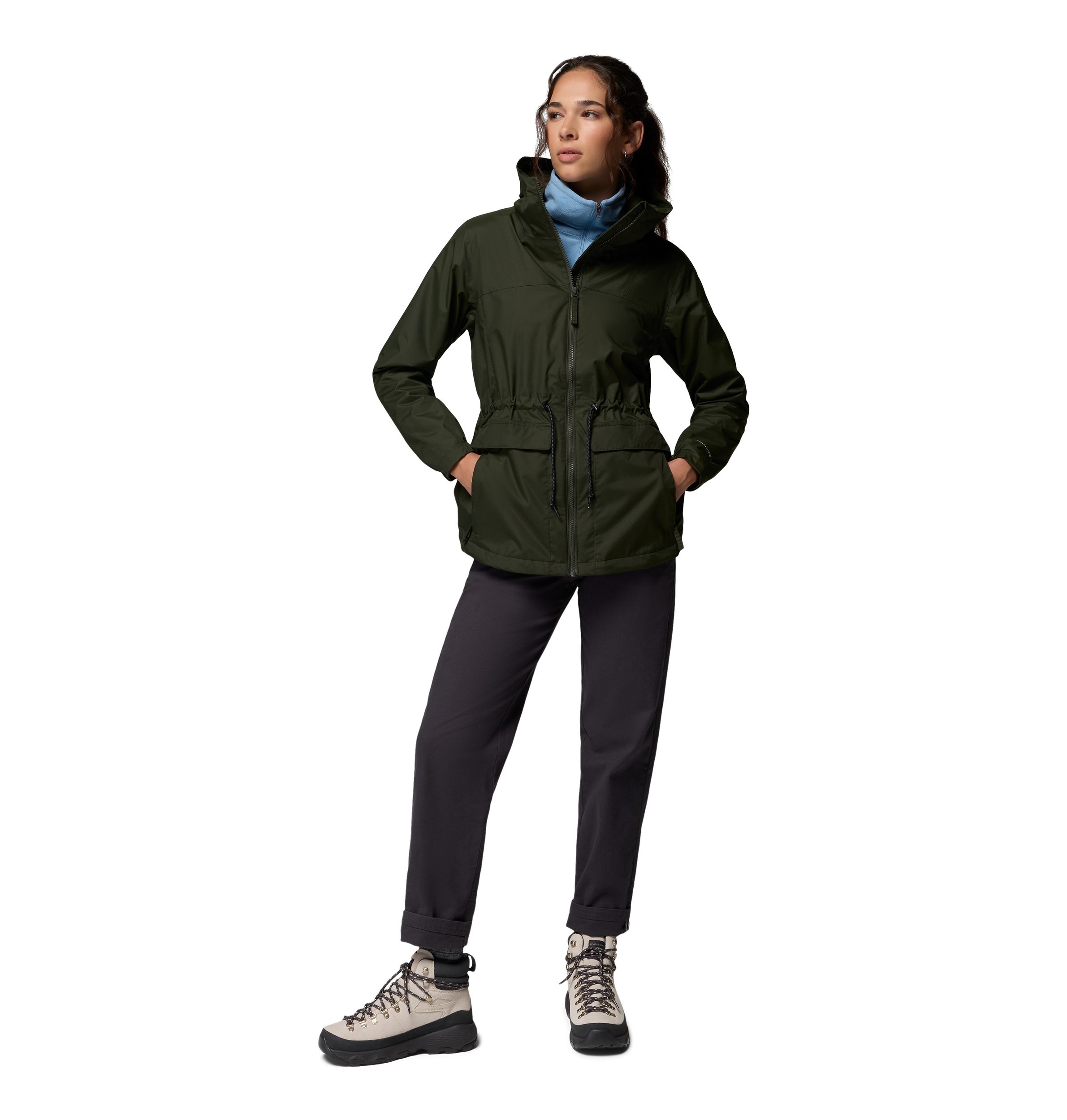 Columbia Women's Sweet Creek II Fleece Lined Omni-Tech Lined Rain Jacket
