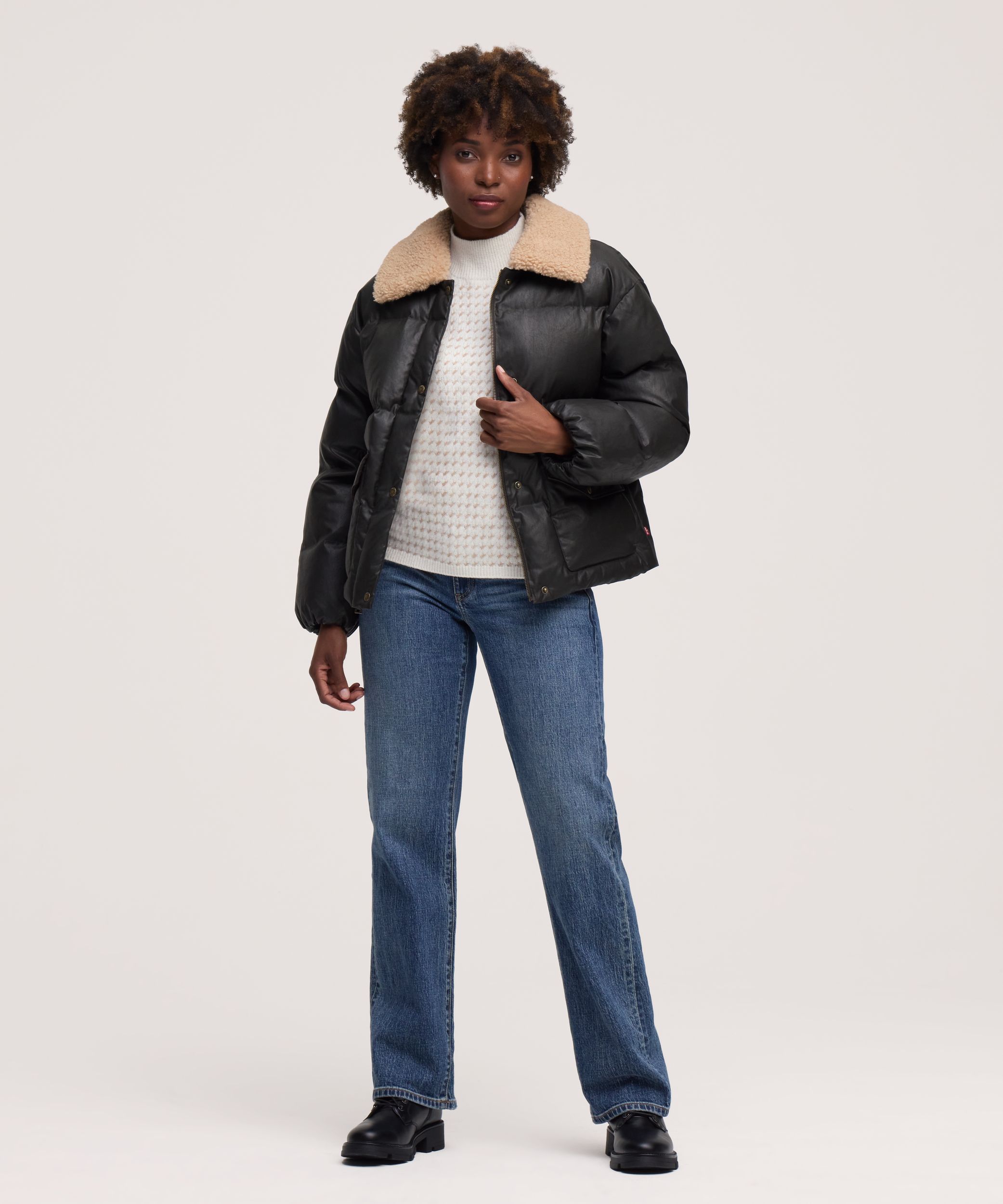 Veste bouffante décontractée en coton ciré pour femmes, Levi’s