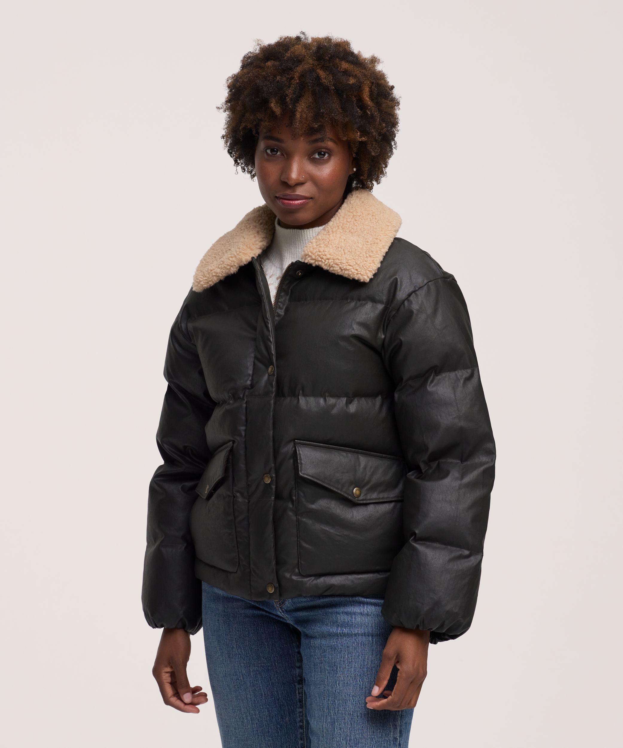 Veste bouffante décontractée en coton ciré pour femmes, Levi’s