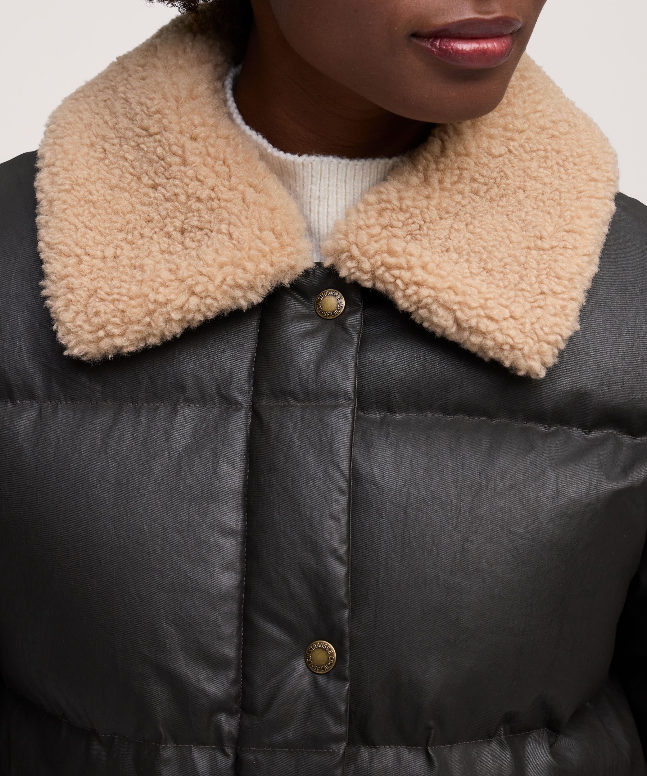 Veste bouffante décontractée en coton ciré pour femmes, Levi’s
