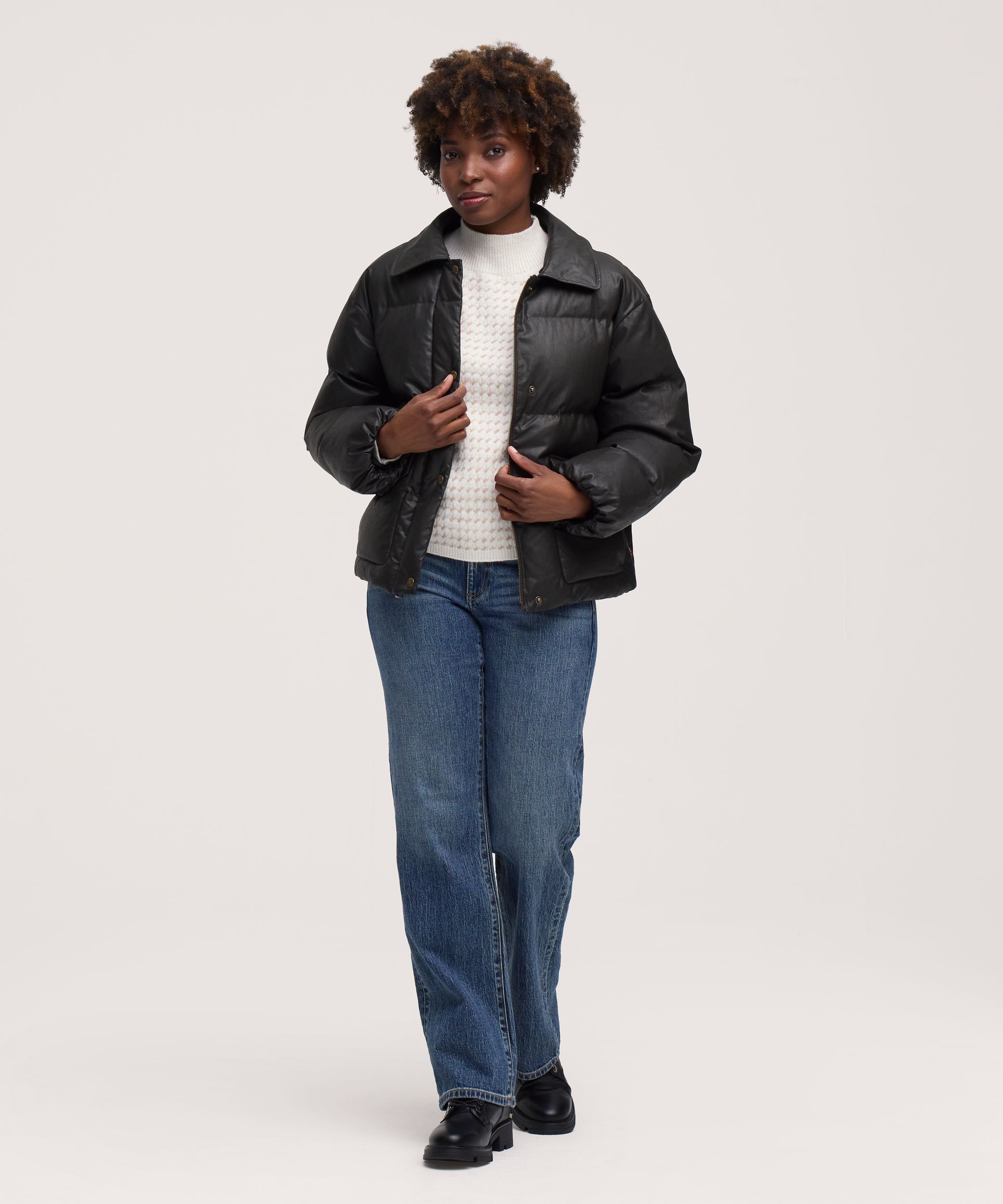 Veste bouffante décontractée en coton ciré pour femmes, Levi’s