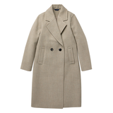Denver Hayes Women's Faux Wool Long Coat Front_Flat