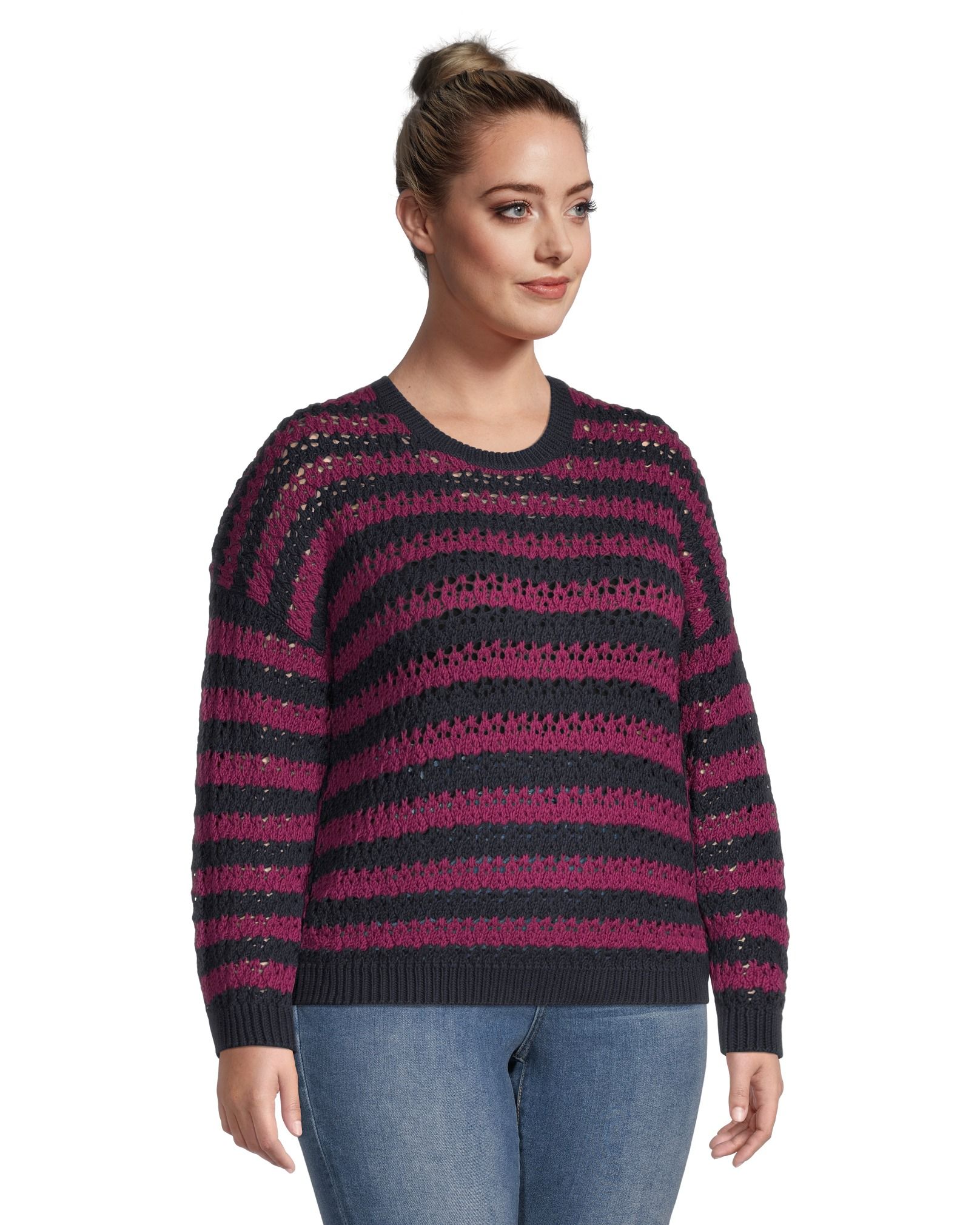 Women's Crochet Crewneck Sweater | Marks