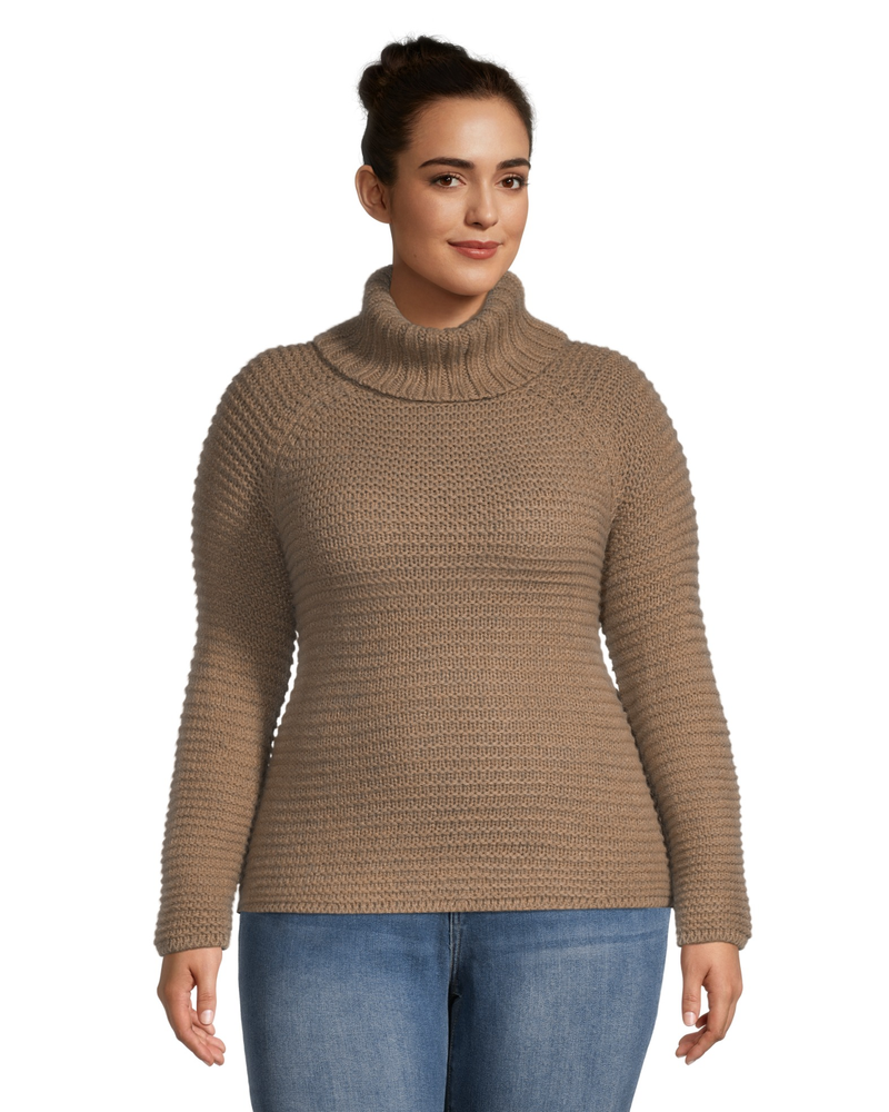 Five buckle high collar pullover solid color sale women's sweater