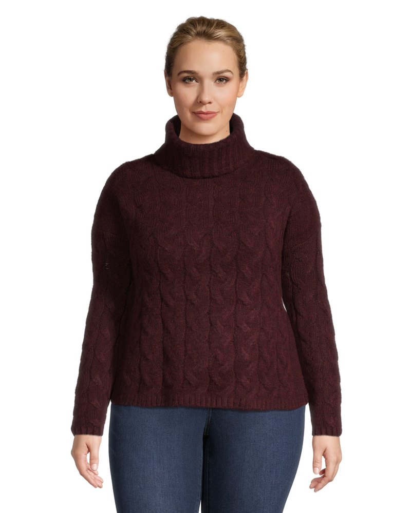 WindRiver Chandail col roul et maille torsad e pour femmes