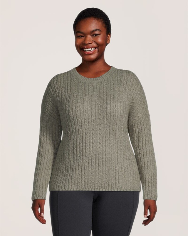 WindRiver Women's Semi Fitted Cozy Rib Knit Pullover Sweater