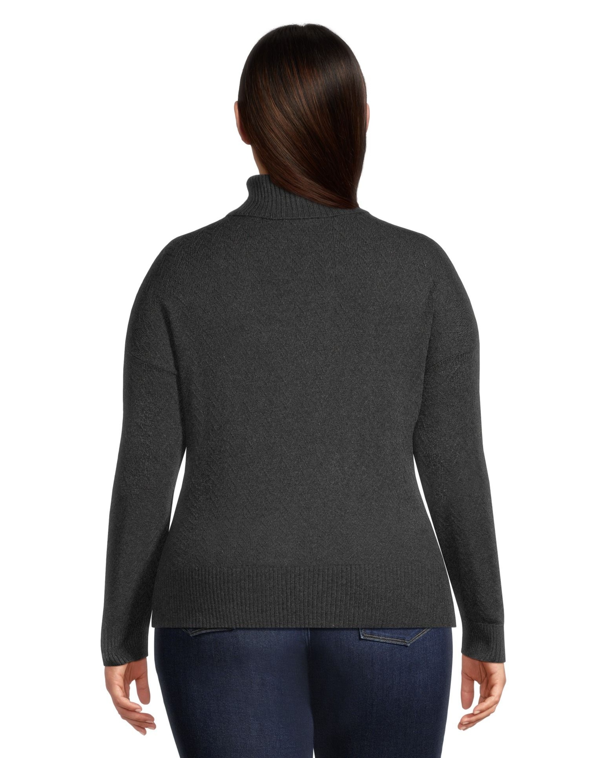Denver Hayes Women's Cozy Chevron Turtleneck Pullover Sweater | Marks