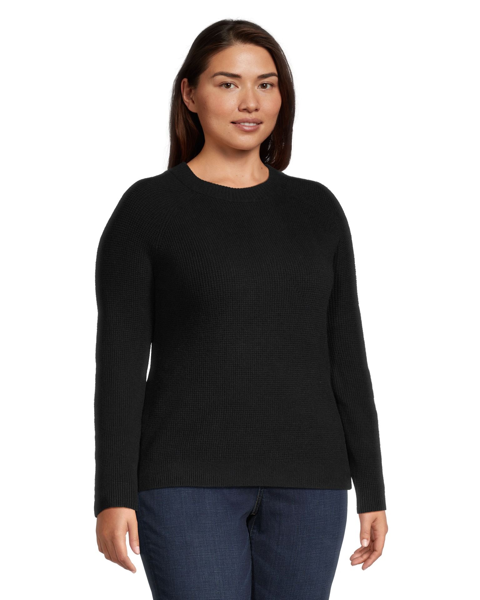 Women's fitted sale crew neck sweater