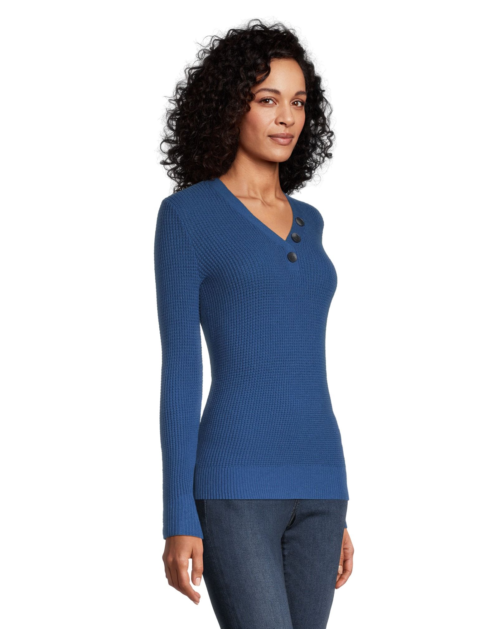 Womens cozy hot sale henley sweatshirt