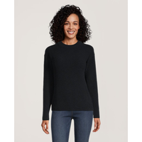 Denver Hayes Women's Semi Fitted Crewneck Pullover Sweater Front_Flat