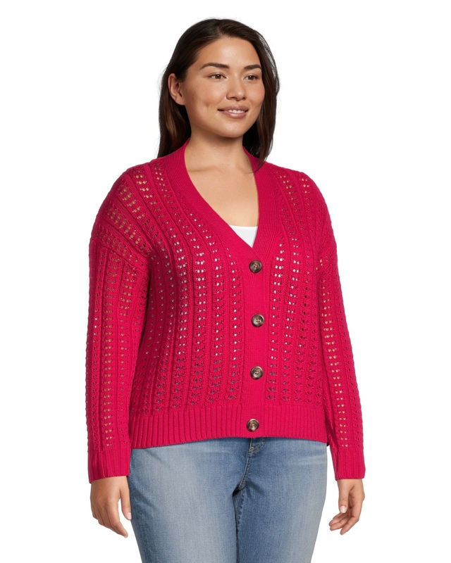 Cardigan Femme Vera Wang Noir En Coton - Taille XL, Occasion Très Bon état