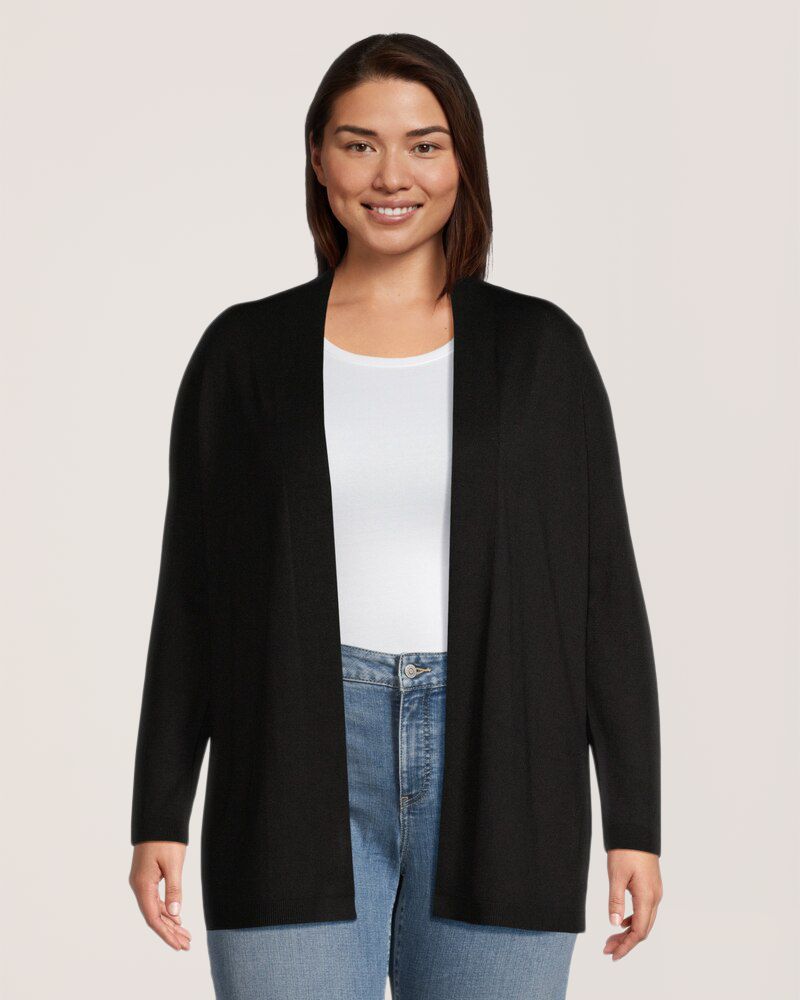 Denver Hayes Women's Basic Open Cardigan