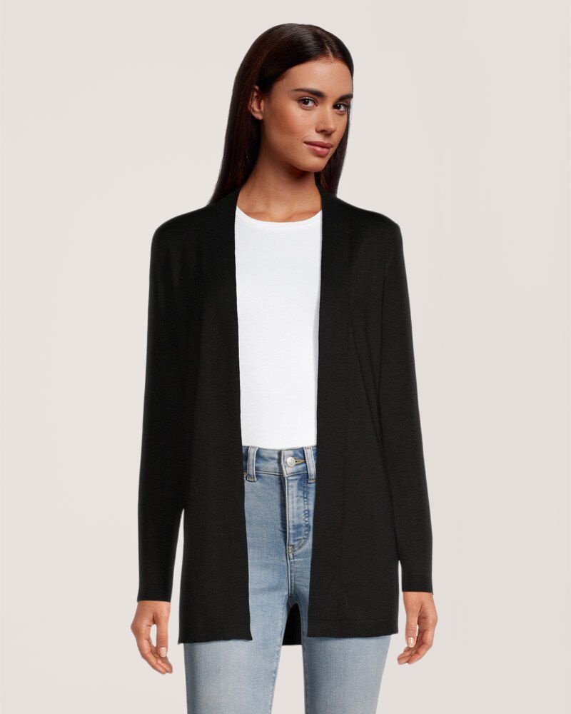 Denver Hayes Women's Basic Open Cardigan